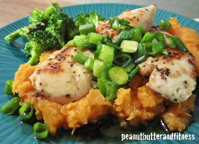 Maple Glazed Chicken with Mashed Sweet Potatoes