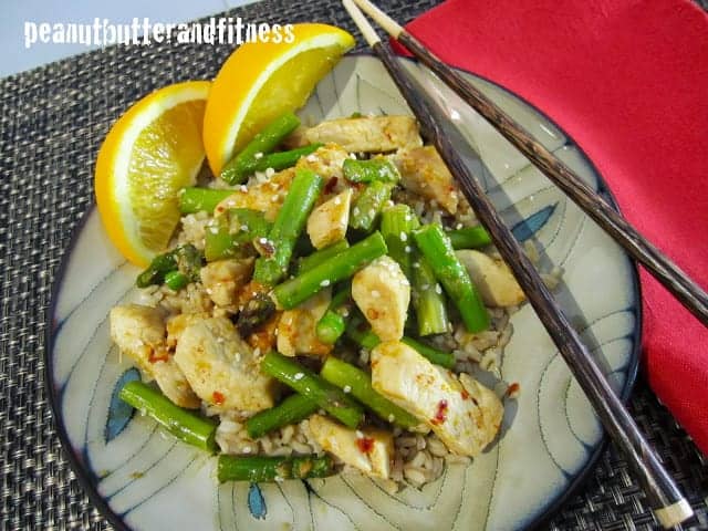 Orange Chicken with Asparagus