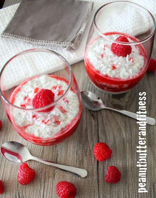 Raspberry Coconut Chia Pudding