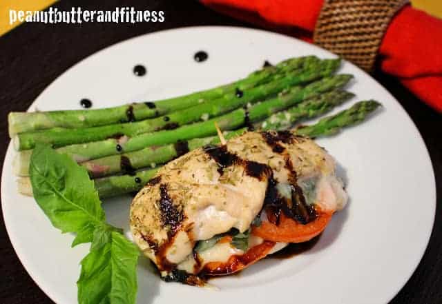 Stuffed Chicken Caprese with Balsamic Reduction