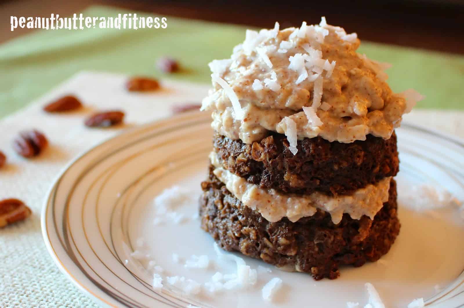 German Chocolate Mug Cake