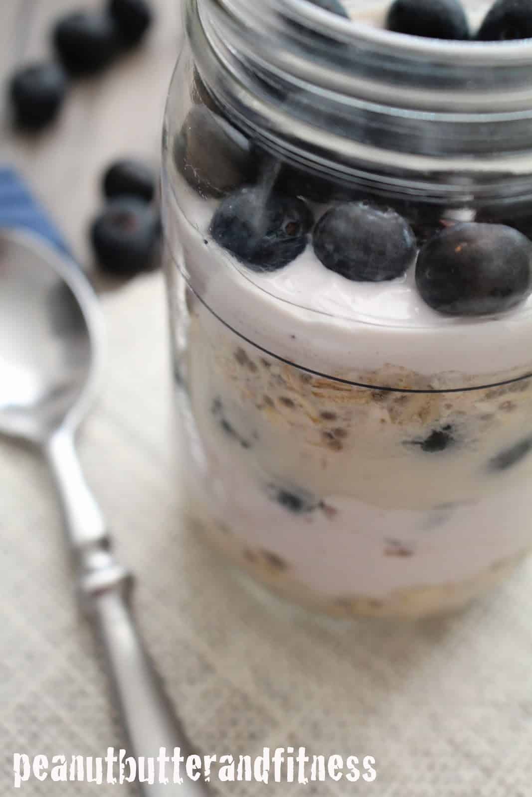 Blueberry Cheesecake Overnight Oats