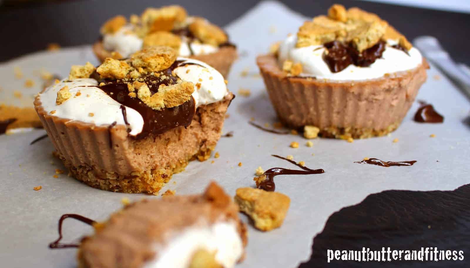 Guiltless S’mores Protein Cheesecake