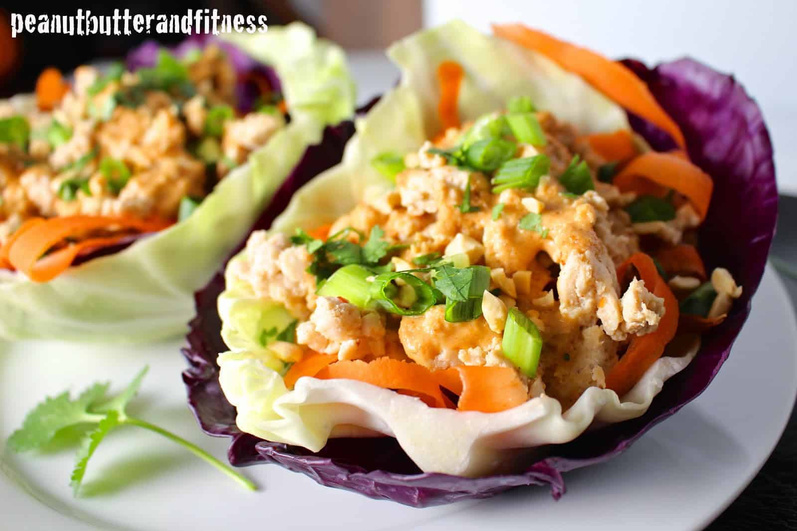 Protein Style Thai Turkey Wraps