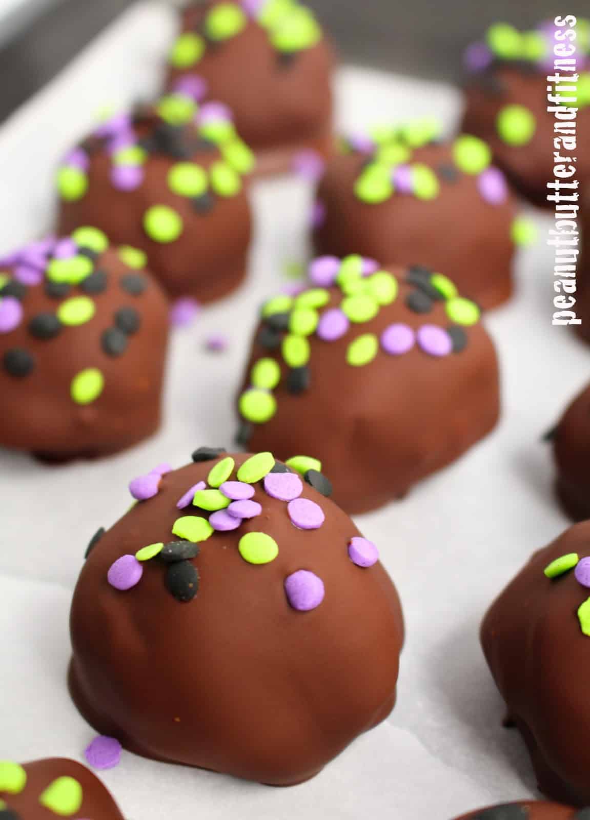 Brownie Batter Black Bean Protein Truffles