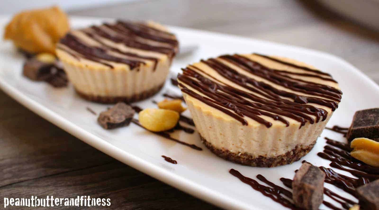 Guiltless Peanut Butter and Chocolate Cheesecake