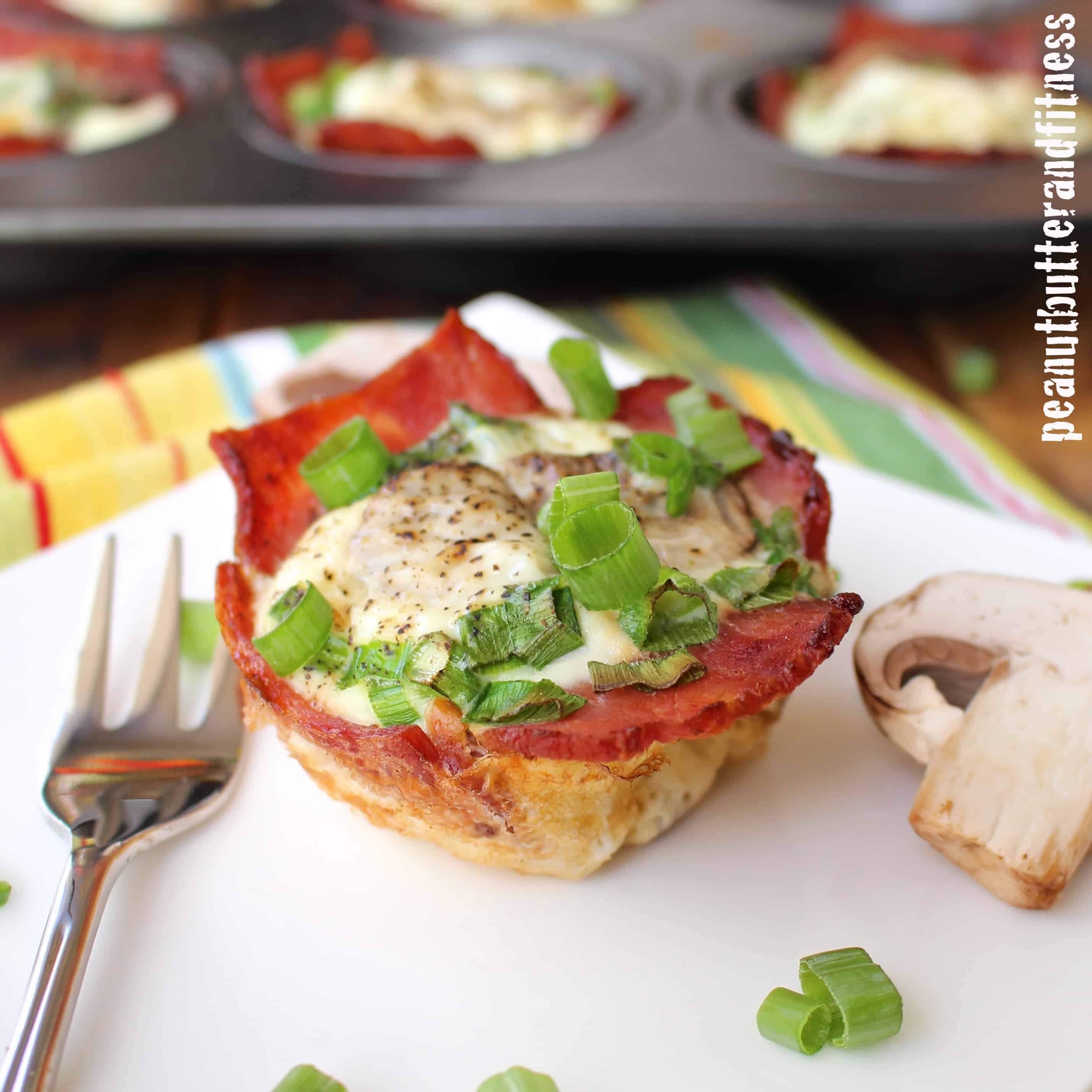 Turkey Bacon and Egg White Muffins