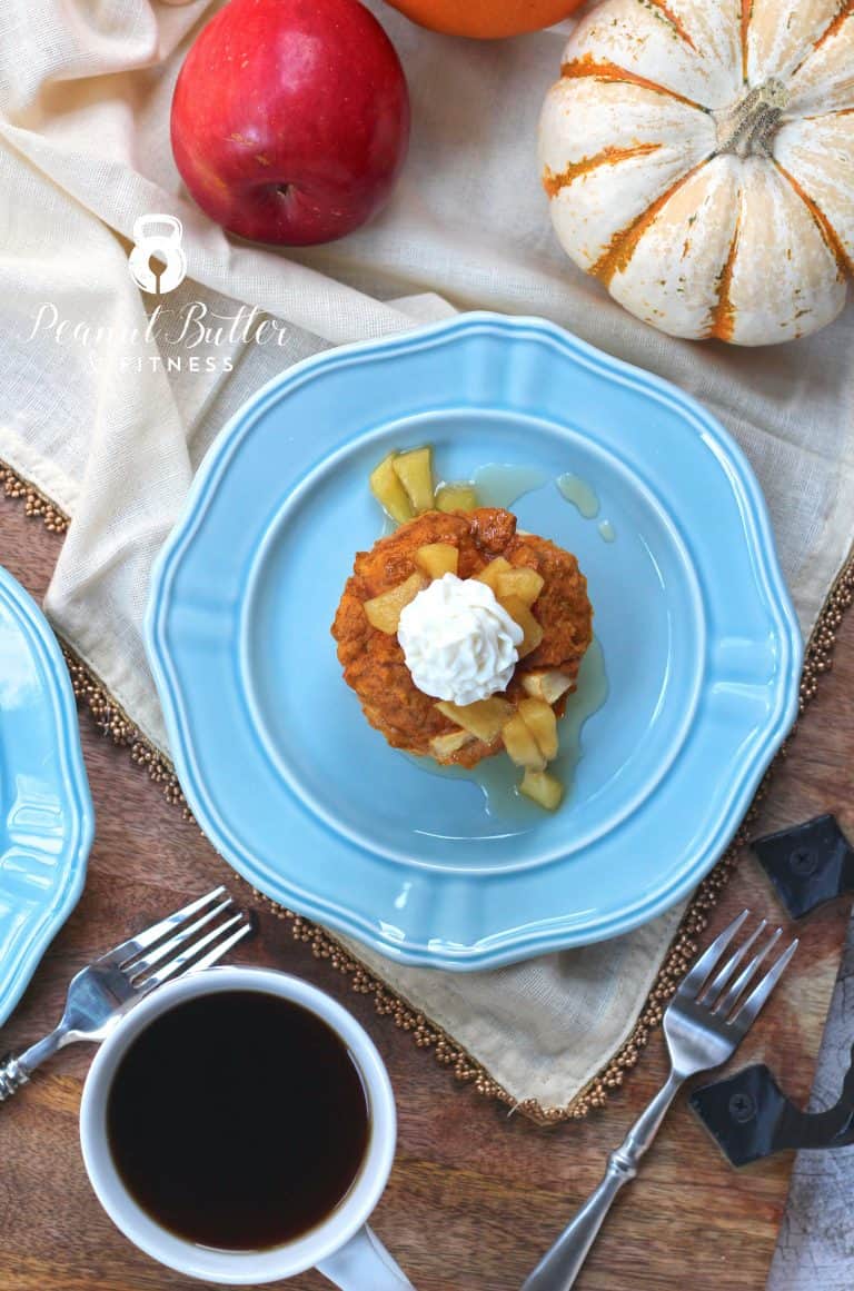 Pumpkin Apple Protein French Toast Cups Peanut Butter and Fitness