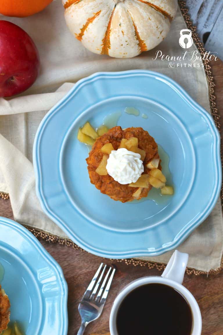 Pumpkin Apple Protein French Toast Cups Peanut Butter and Fitness