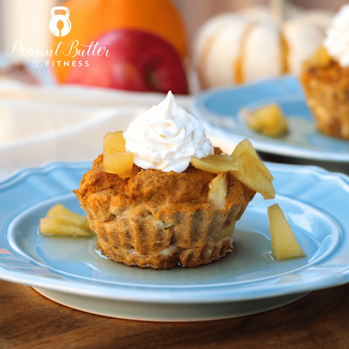 Pumpkin Apple Protein French Toast Cups Peanut Butter and Fitness