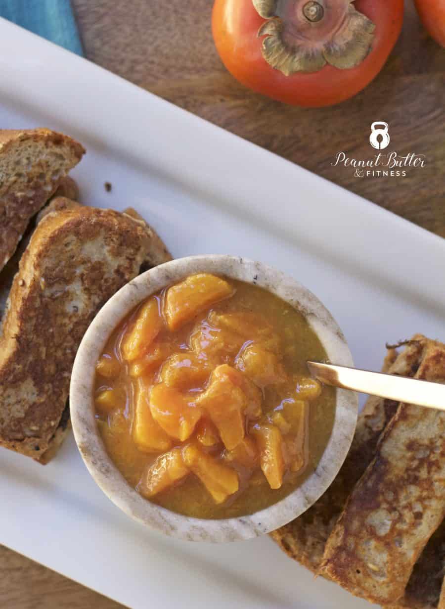 Eggnog French Toast Sticks with Spiced Persimmon Compote - Peanut ...