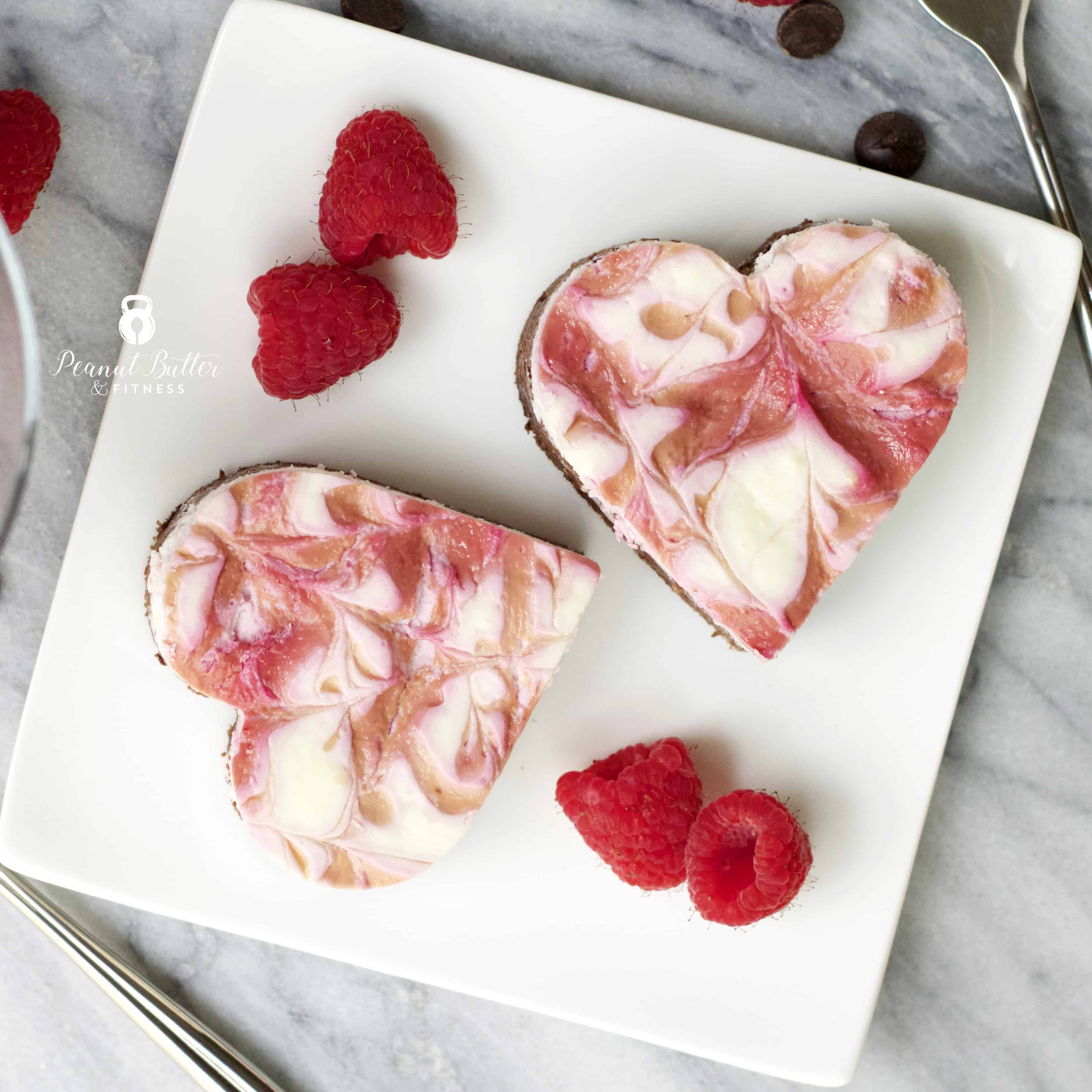 Raspberry Swirl Protein Cheesecake Brownies