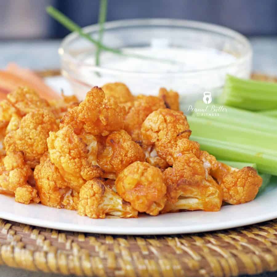 Paleo Buffalo Cauliflower Bites with Ranch Dip Peanut Butter and Fitness