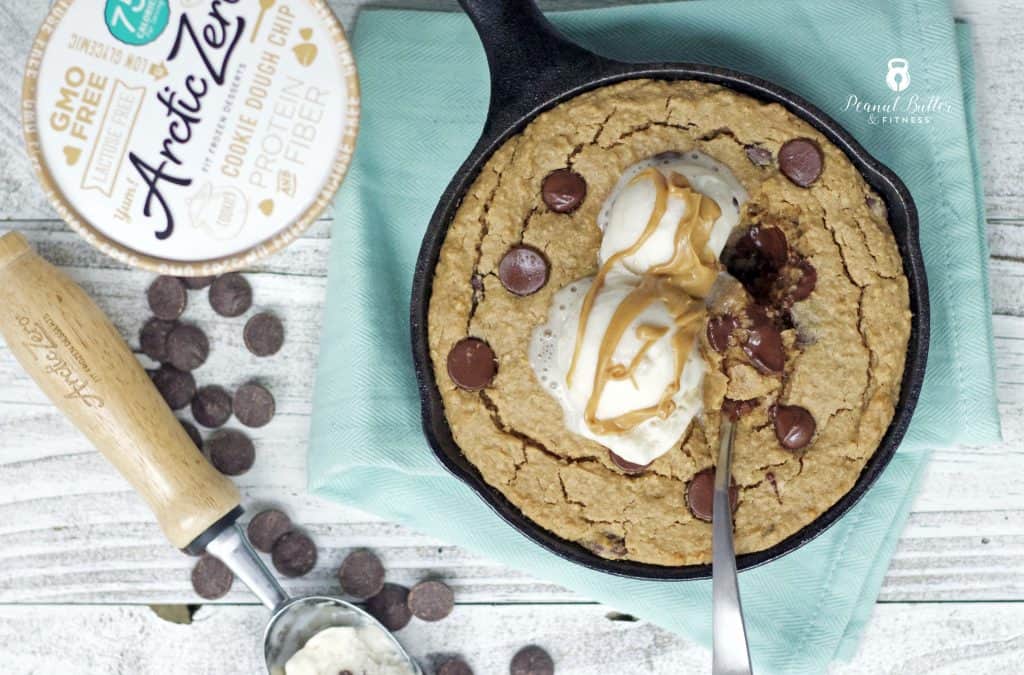 Peanut Butter Chocolate Chip Skillet Cookie Peanut Butter and Fitness