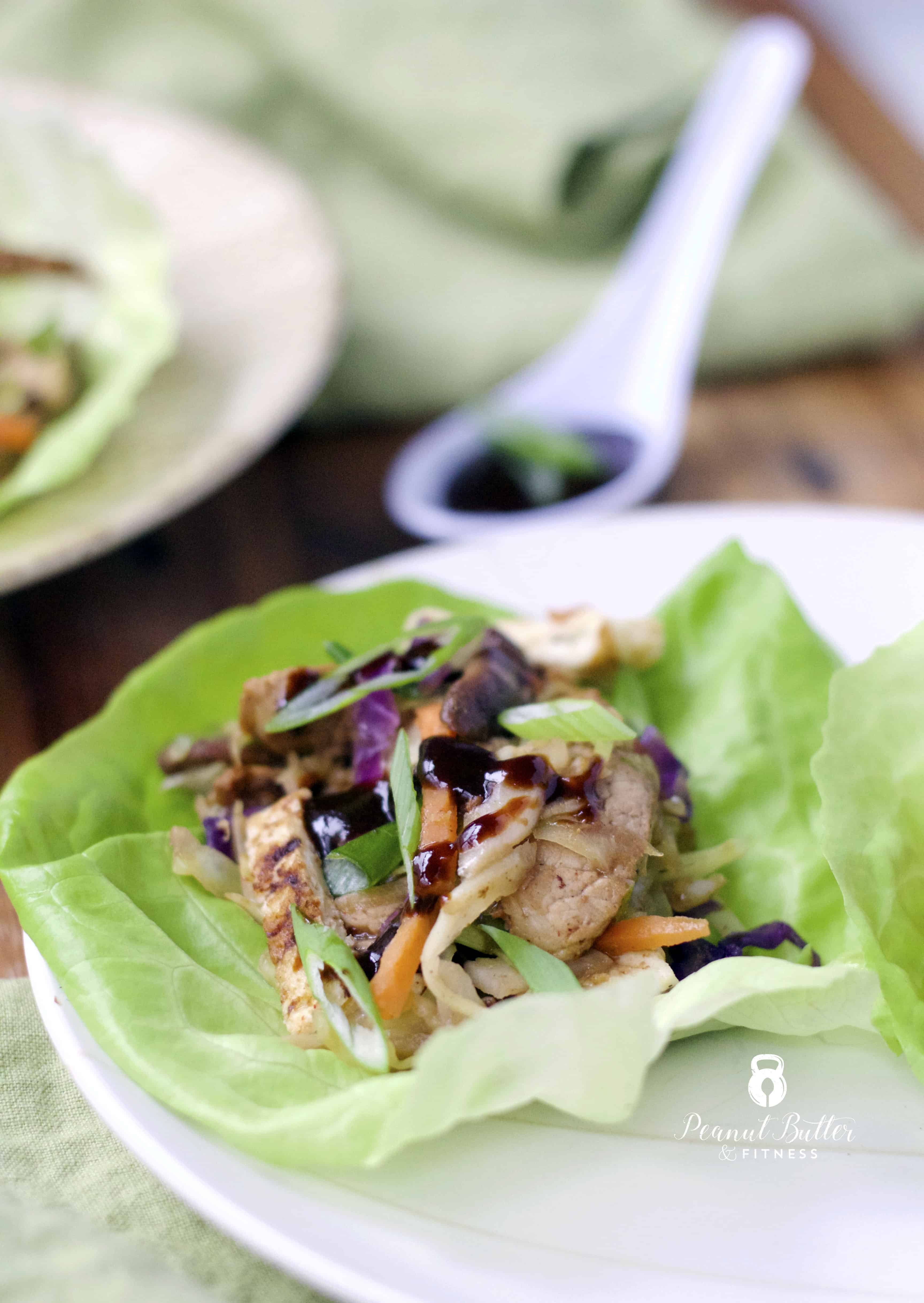 Moo Shu Pork Lettuce Wraps