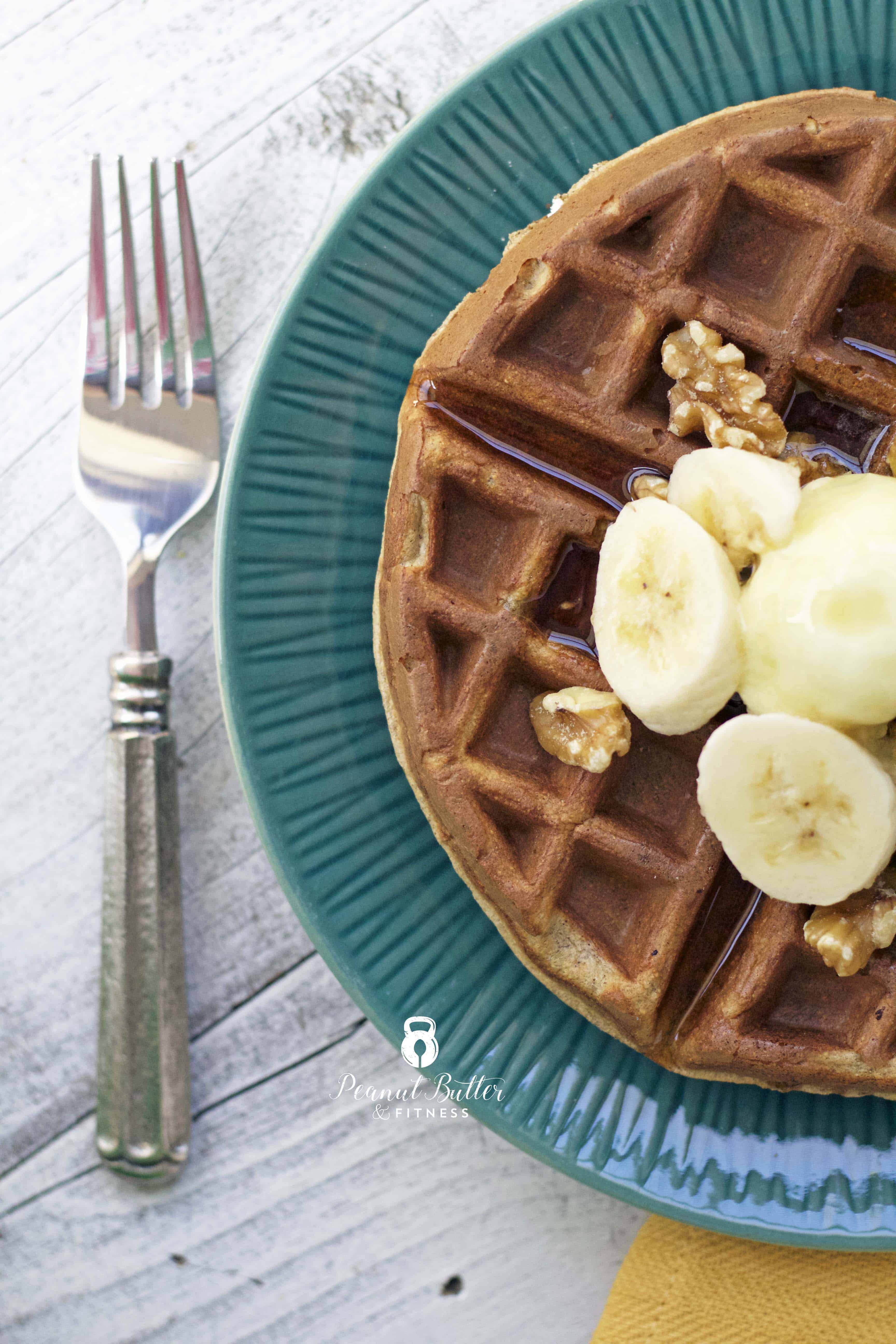 Banana Bread Protein Waffles