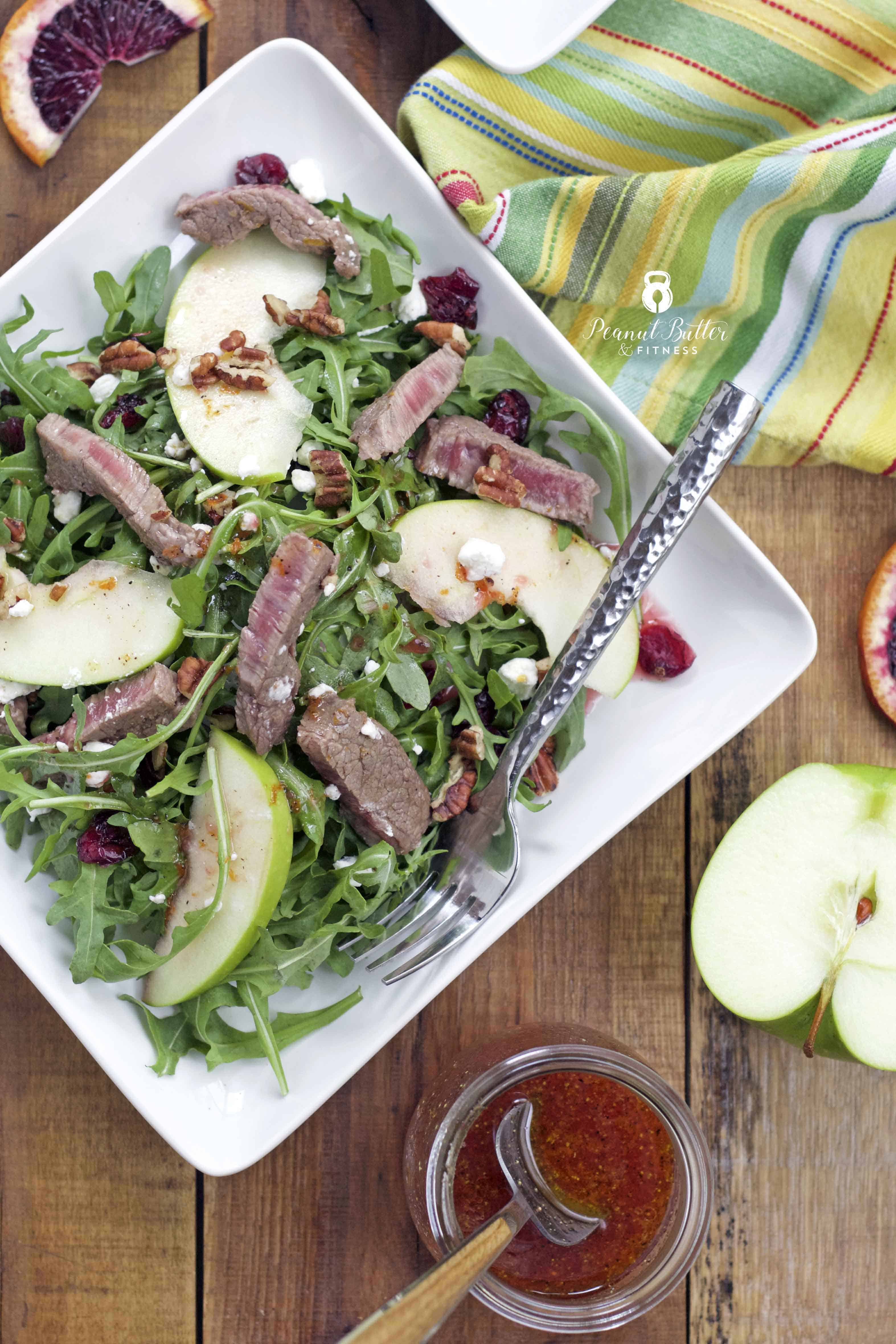 Arugula Steak Salad with Citrus Vinaigrette