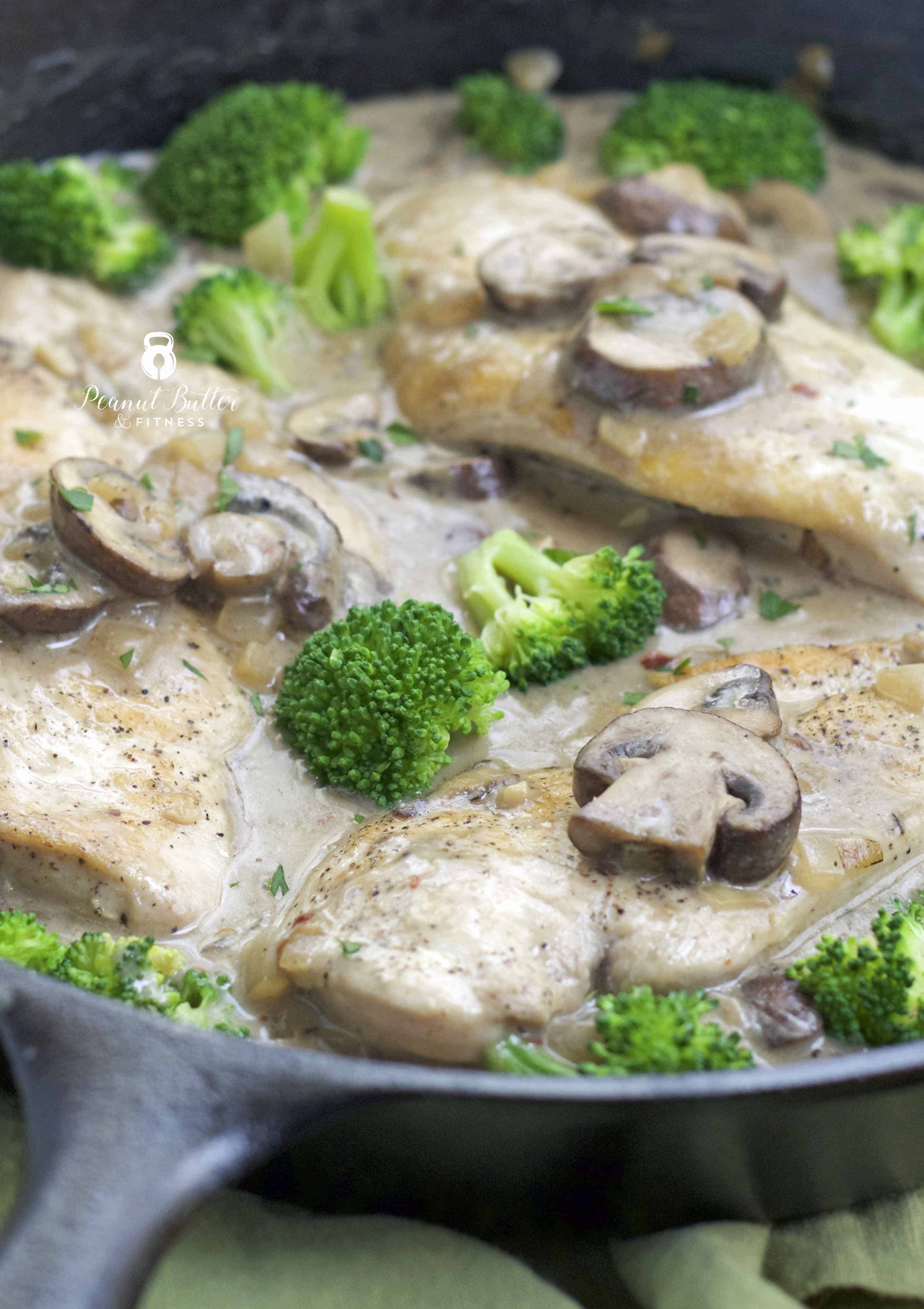 Paleo Friendly Creamy Mushroom Chicken