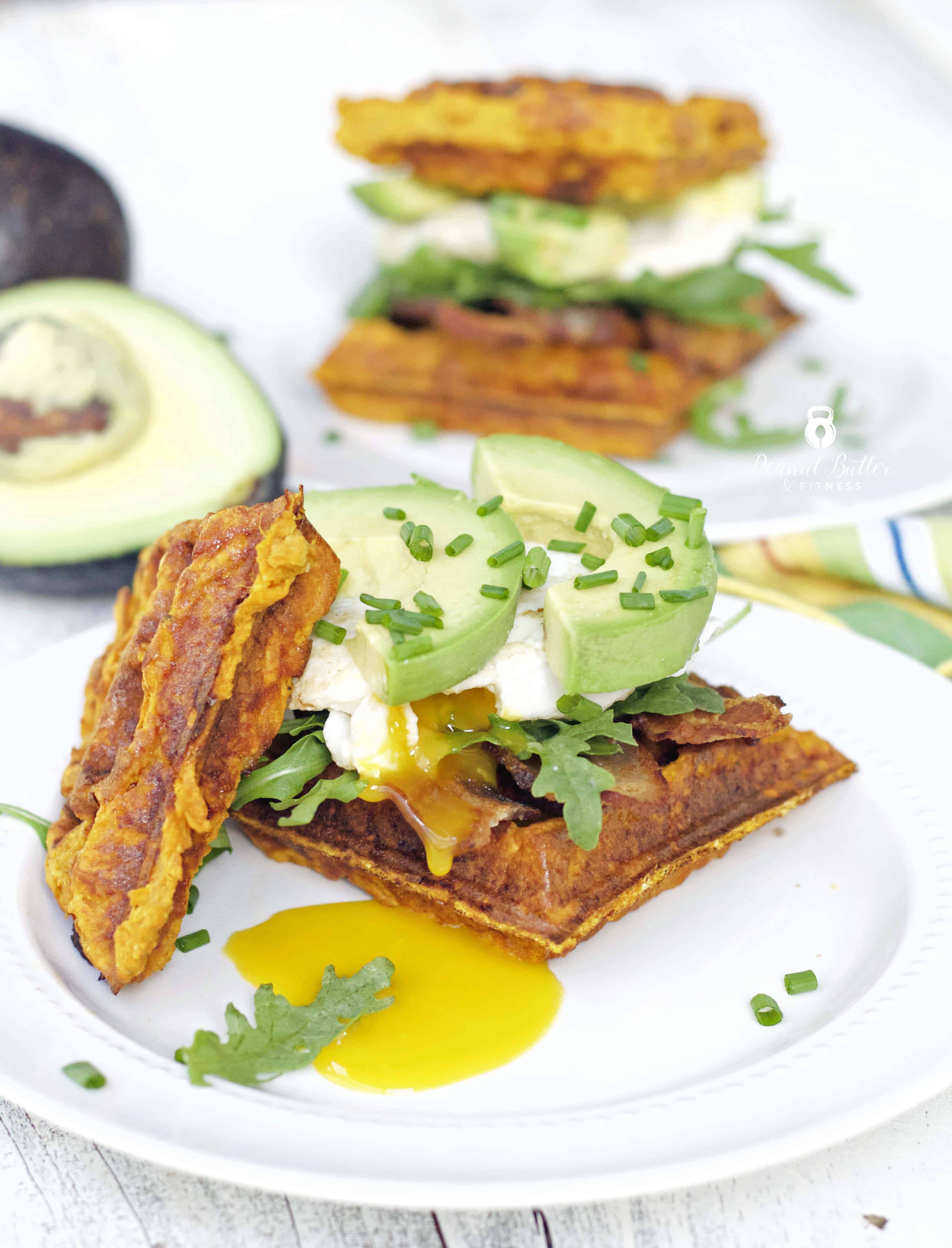 Paleo Sweet Potato Waffle Sandwiches