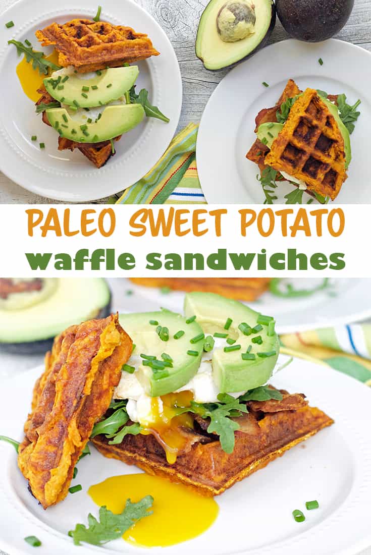 sweet potato waffle sandwiches