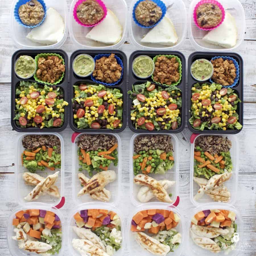 Meal Prep - Week of July 24, 2017 - Peanut Butter and Fitness