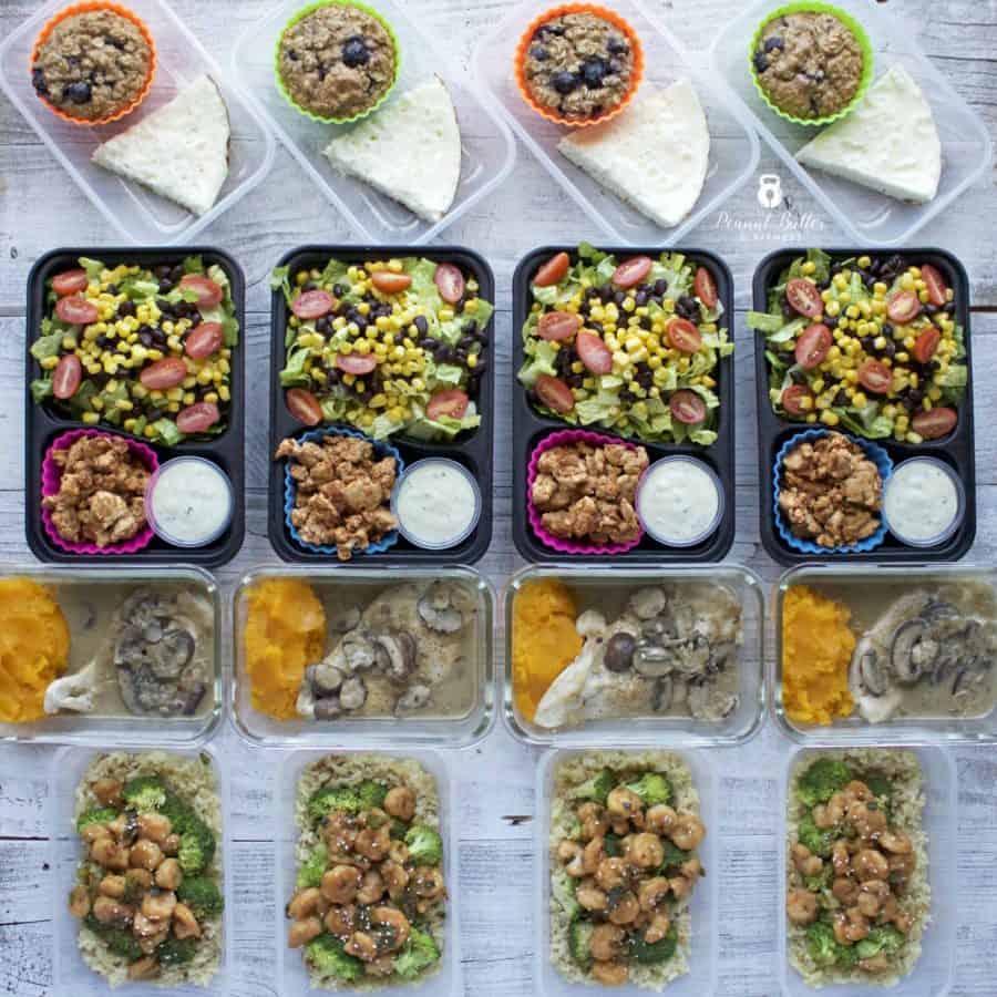 Meal Prep - Week of January 8th, 2018 - Peanut Butter and Fitness
