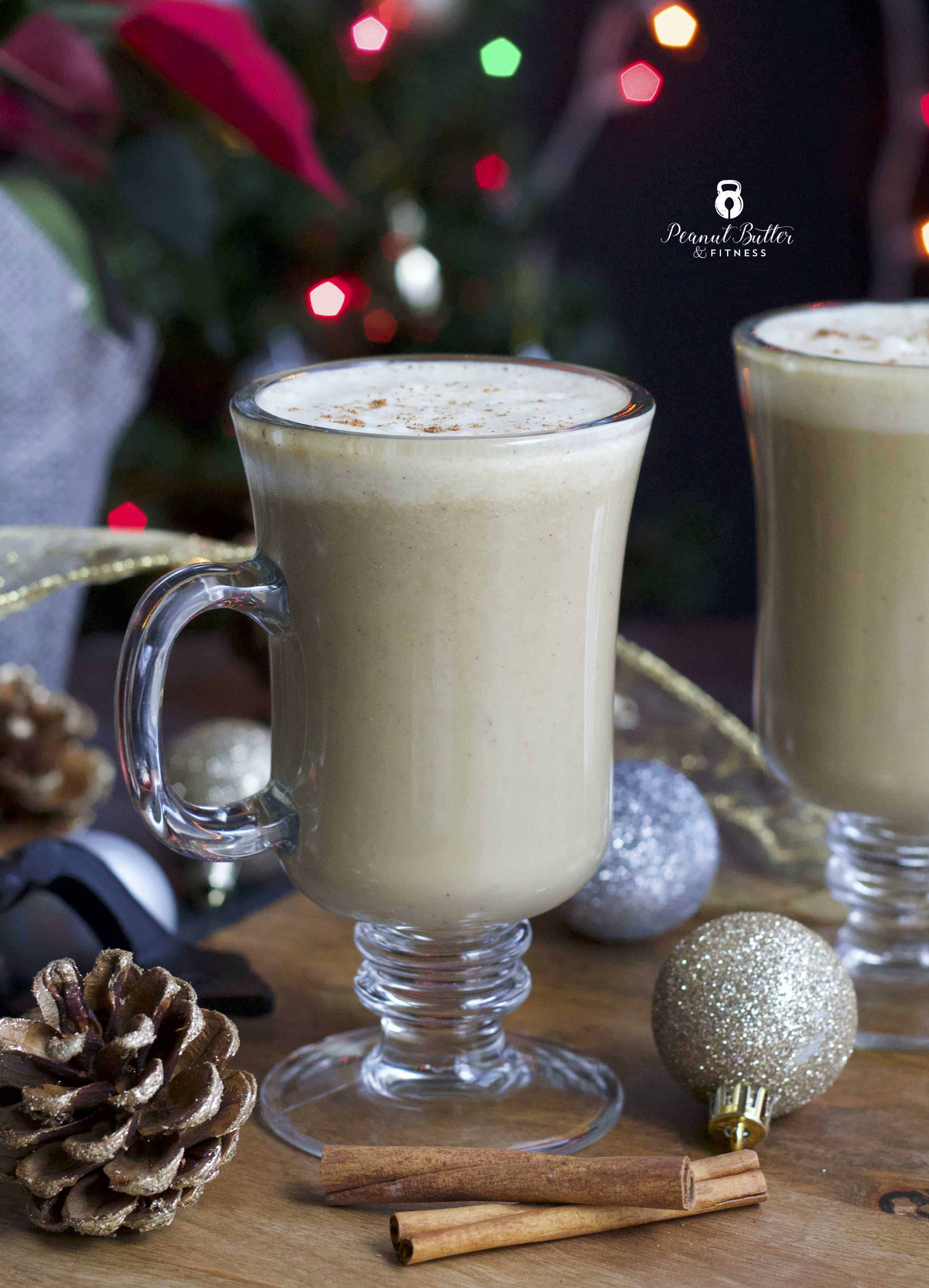 Eggnog Protein Latte