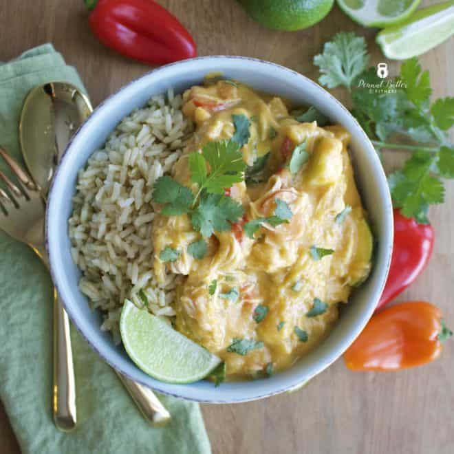 Thai Slow Cooker Chicken Peanut Butter and Fitness