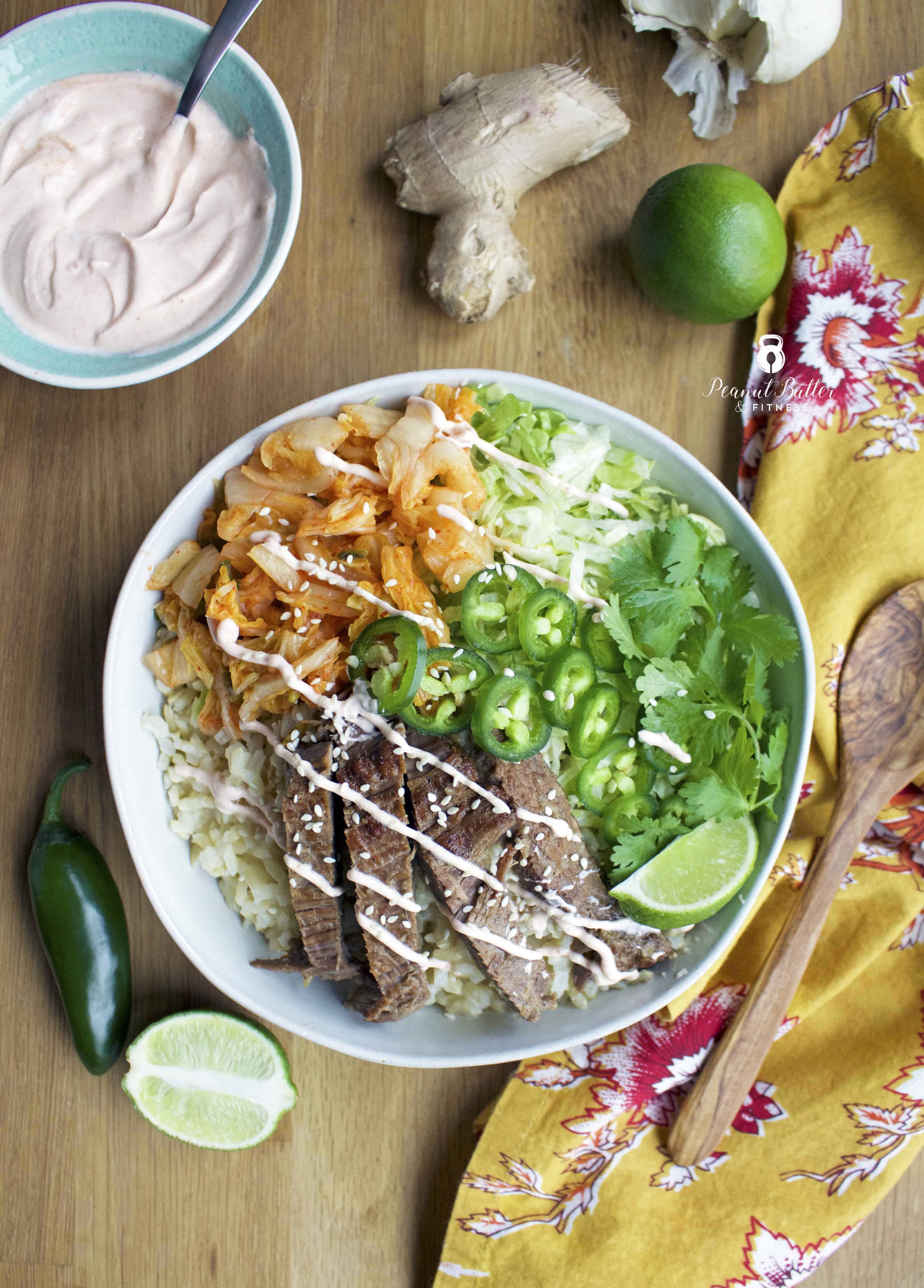 Instant Pot Korean Burrito Bowls