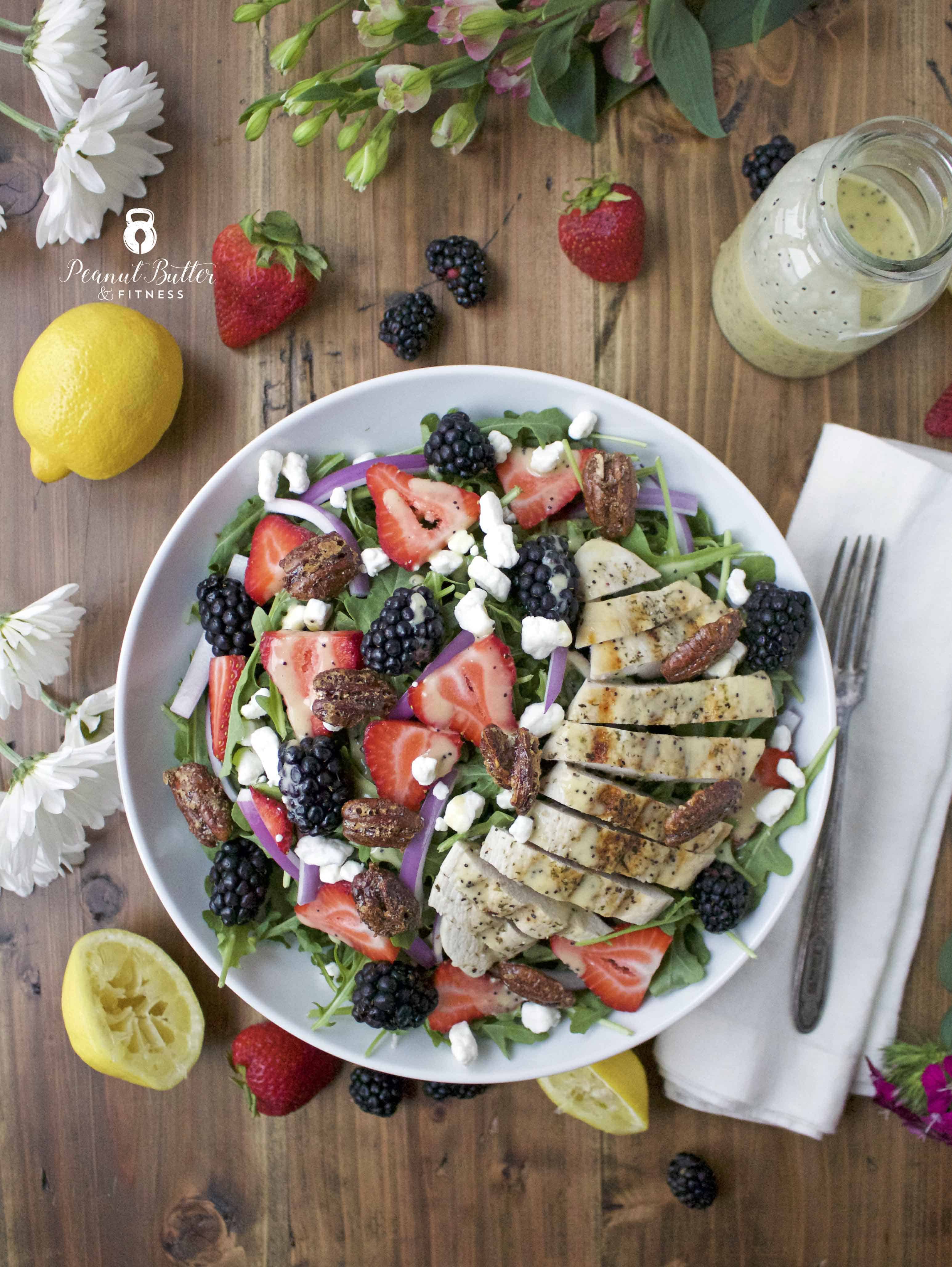 Summer Chicken Salad with Lemon Poppyseed Dressing