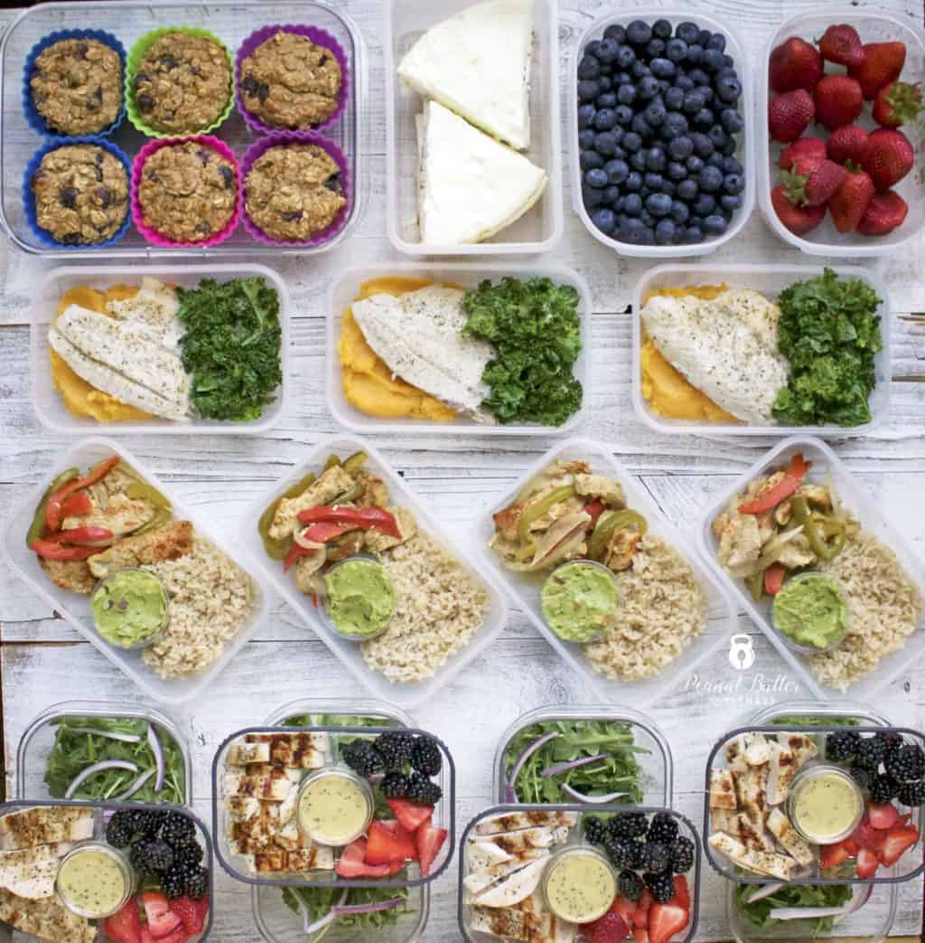 Meal Prep - Week of June 18th, 2018 - Peanut Butter and Fitness