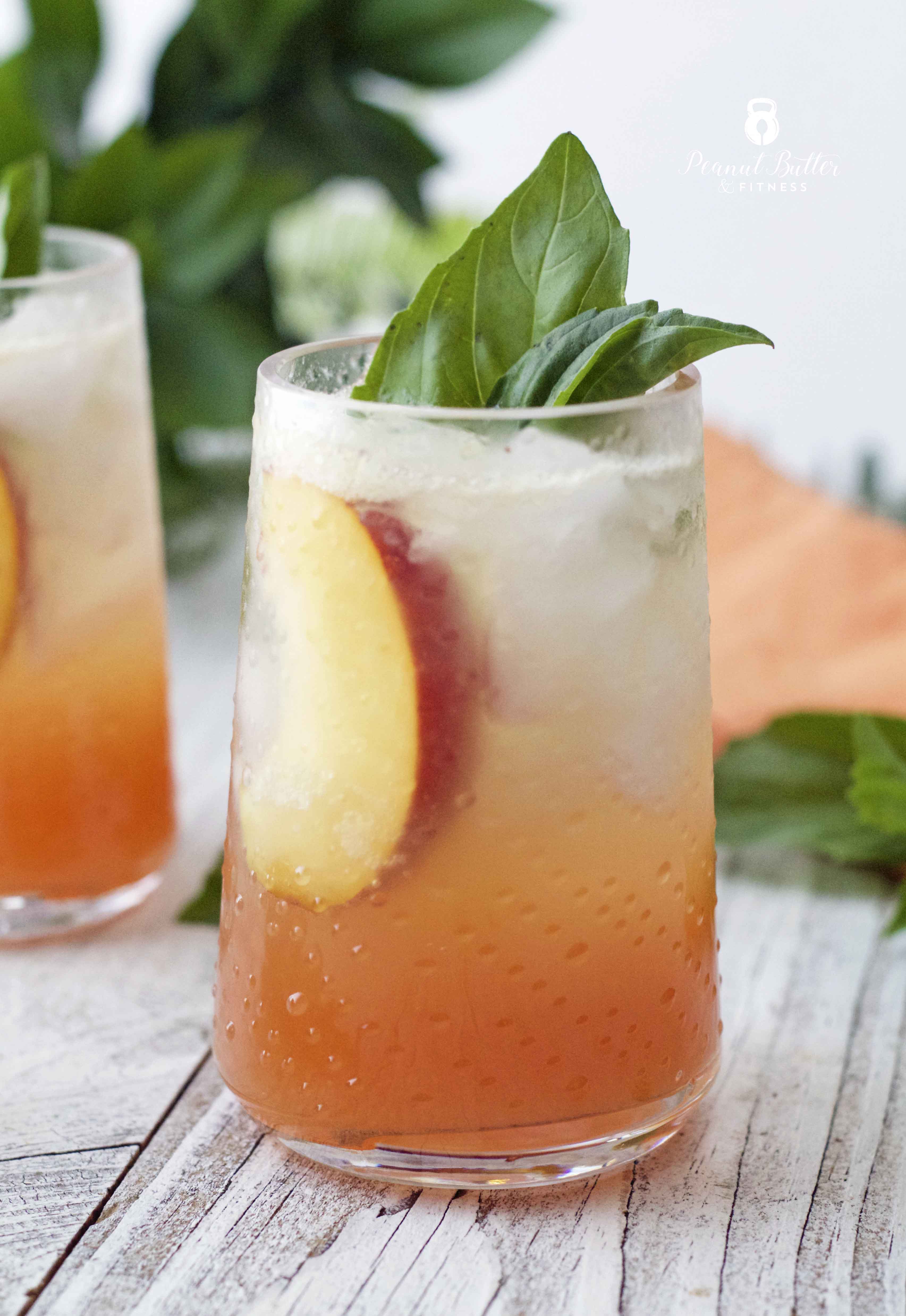 Peach Basil Spritzer