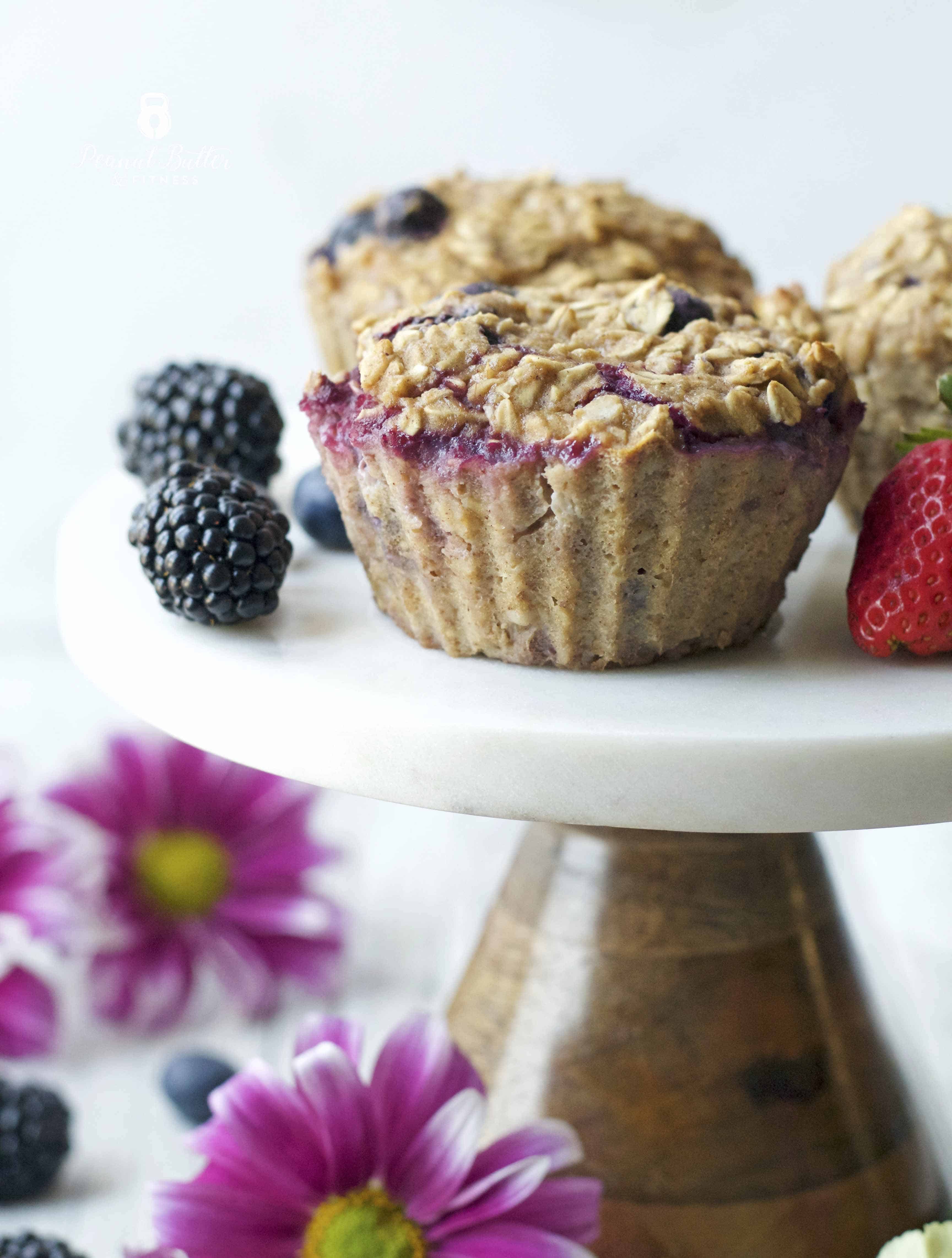 Mixed Berry Oatmeal Muffins