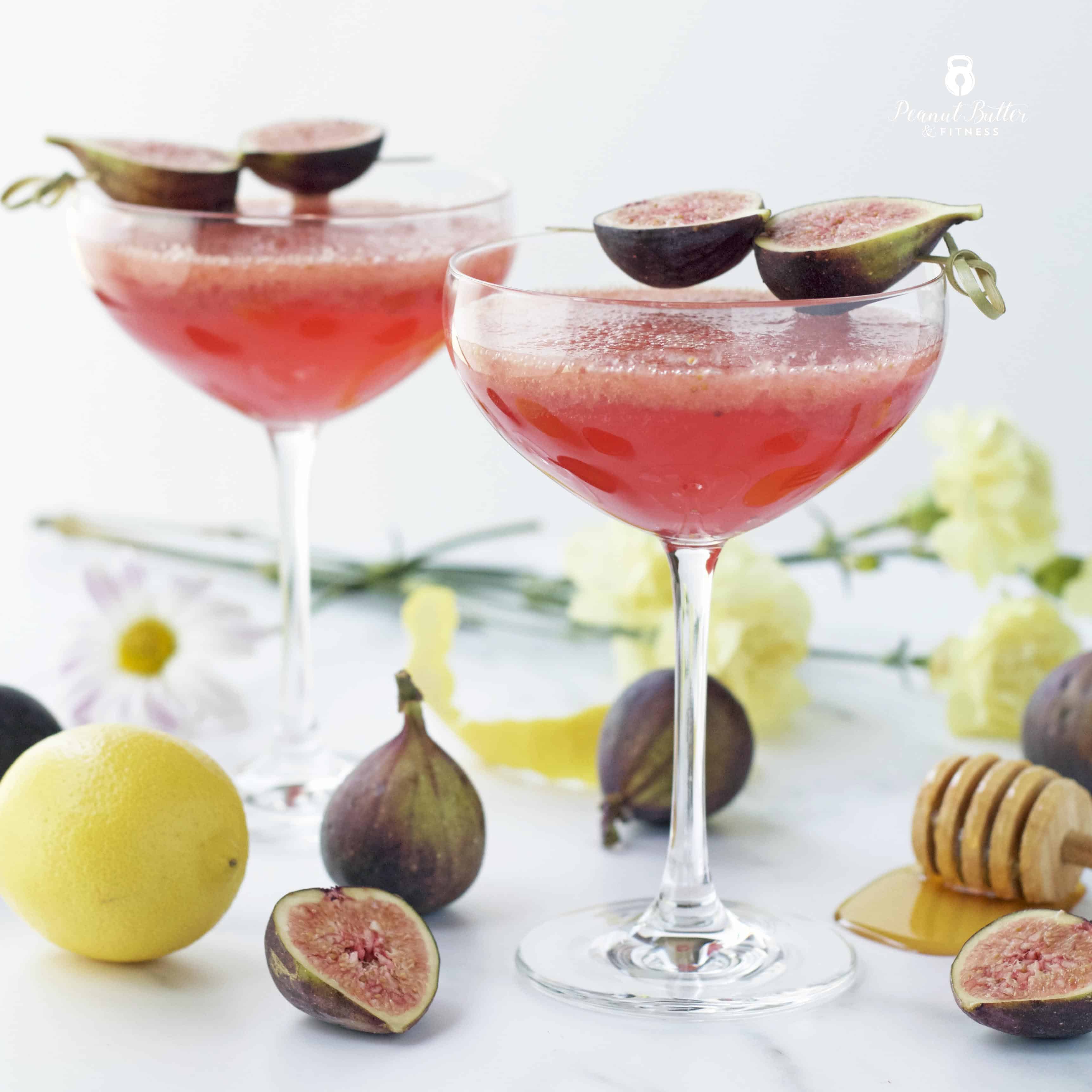 Honey Roasted Fig and Elderflower Fizz