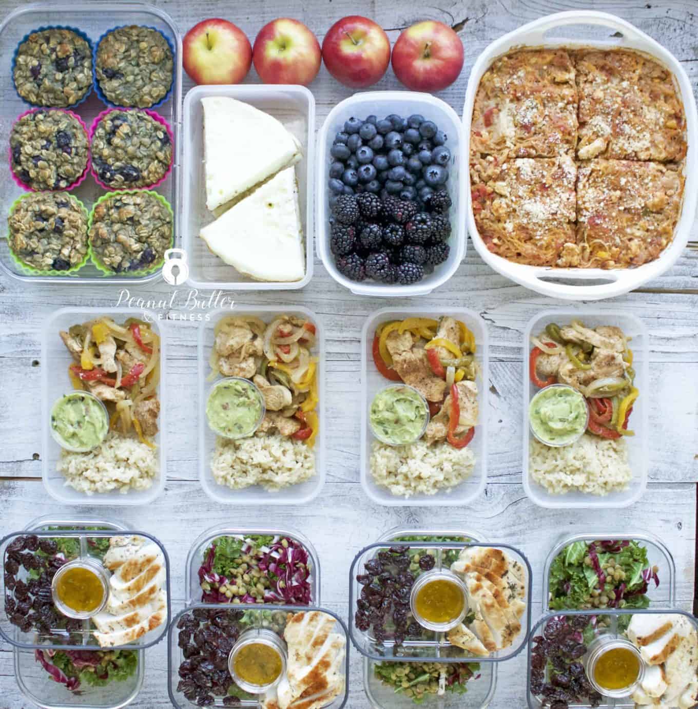Meal Prep - Week of January 7th, 2019 - Peanut Butter and Fitness