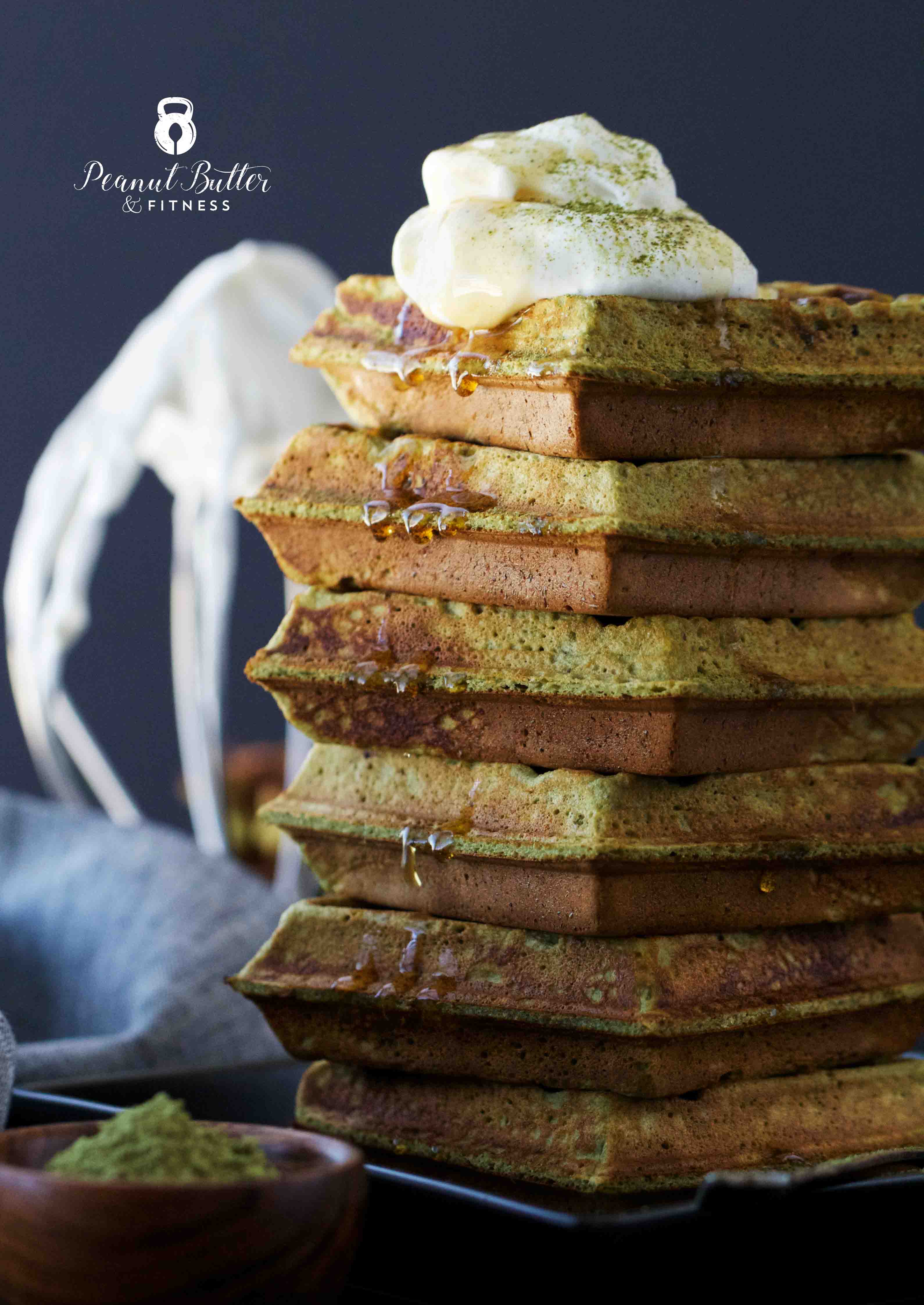 Matcha Protein Waffles