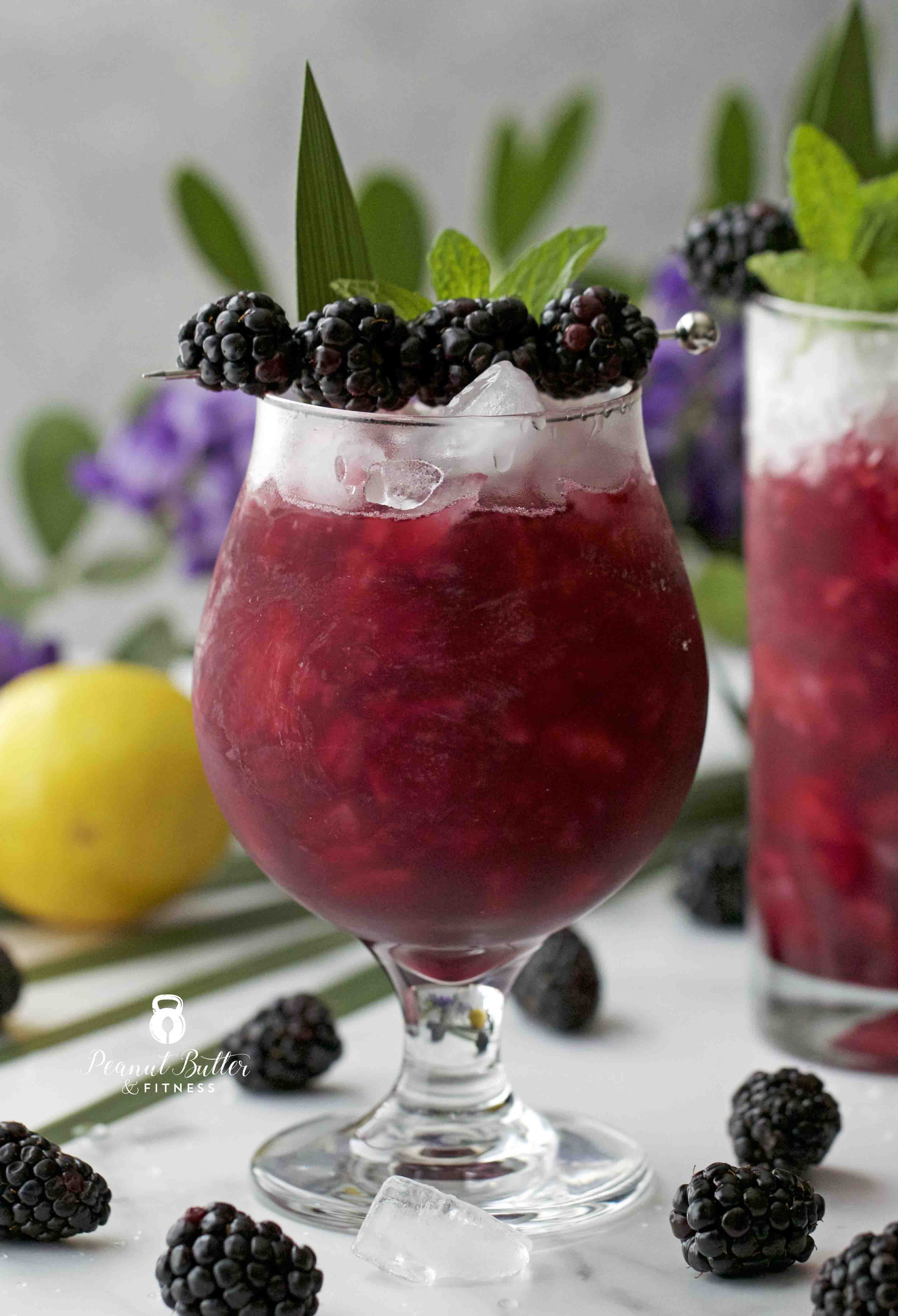 Blackberry Rum Swizzle