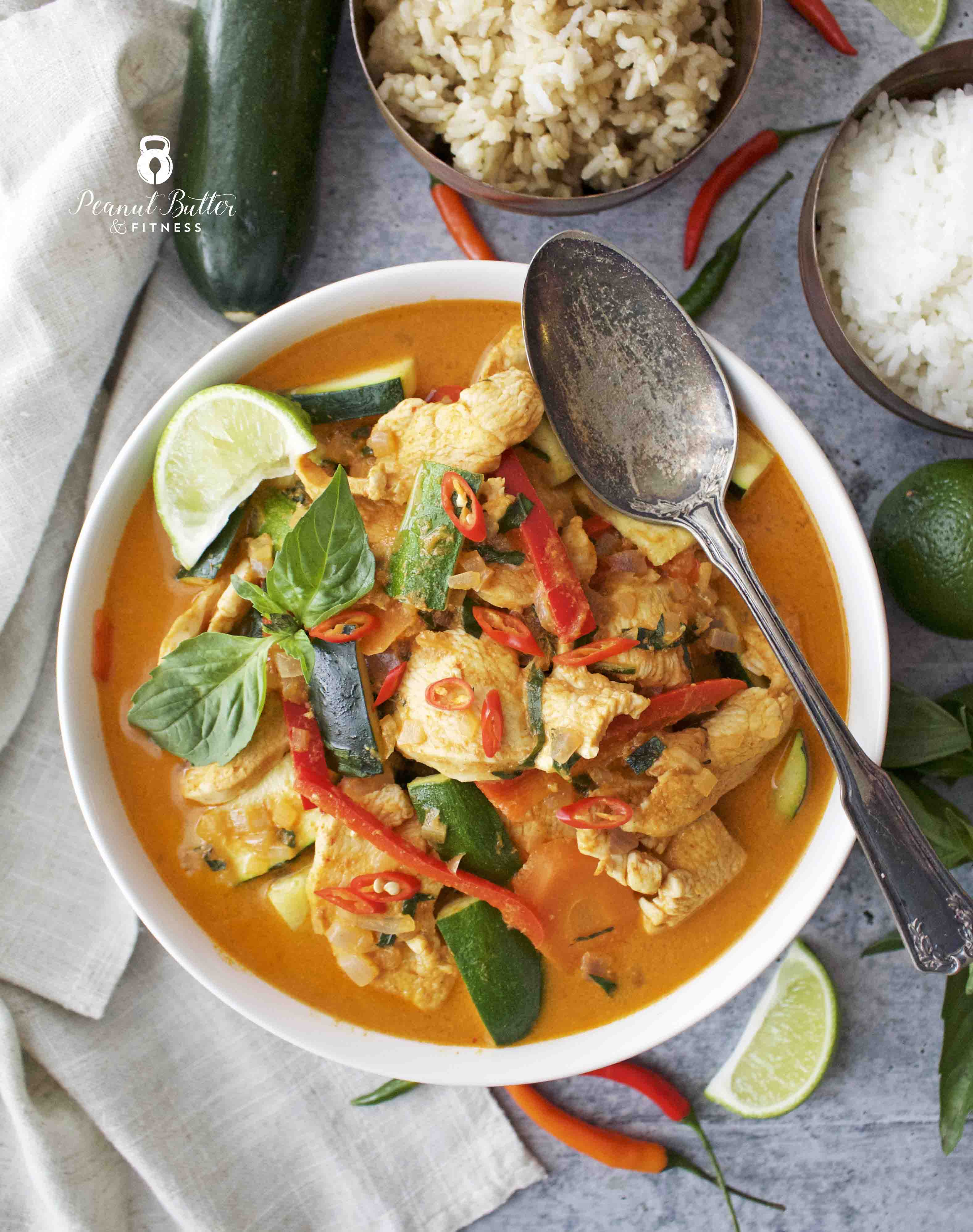 Thai Red Curry Chicken Recipe & Video Tutorial