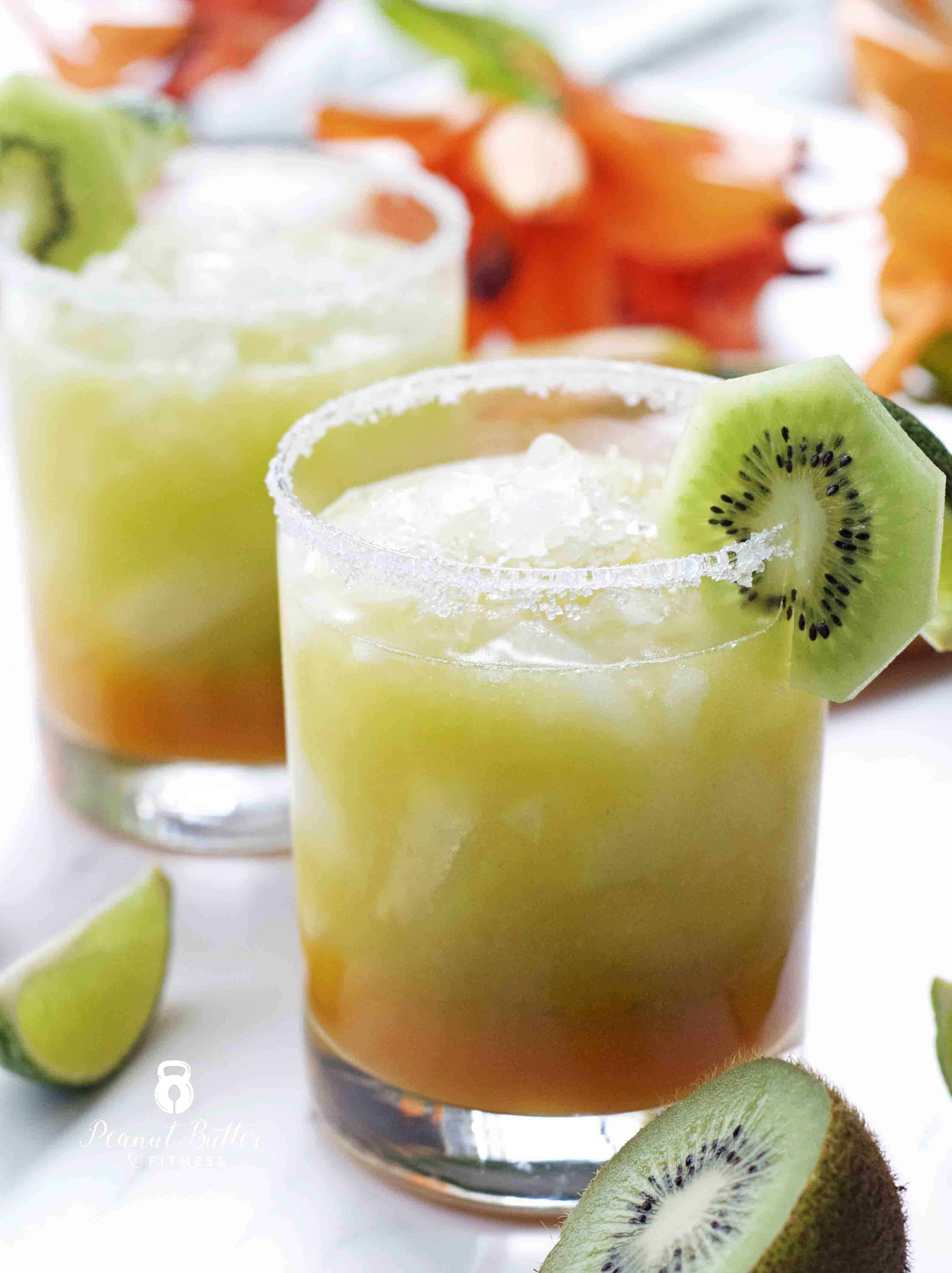 Mango Kiwi Margarita - Peanut Butter and Fitness