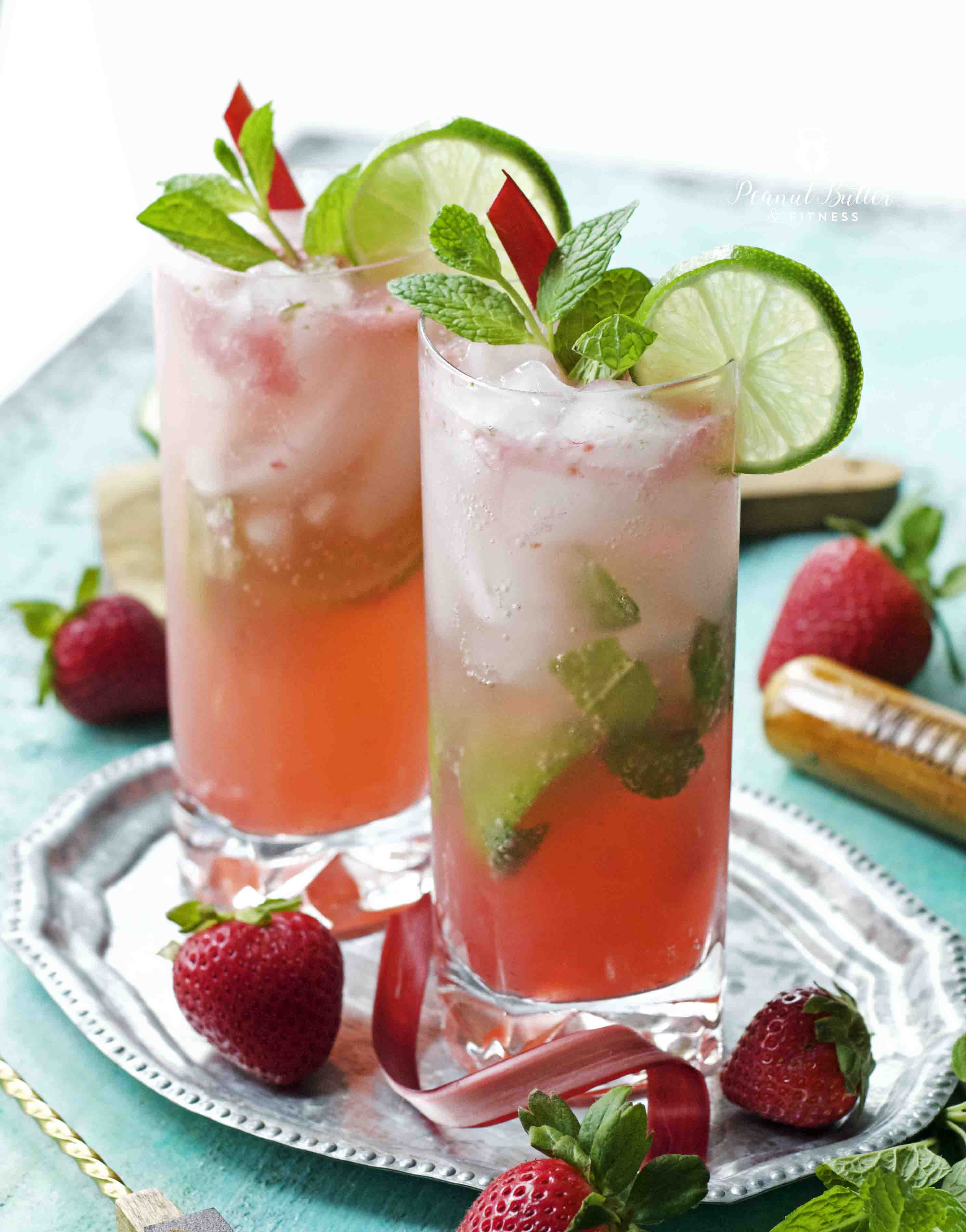 Strawberry Rhubarb Mojito