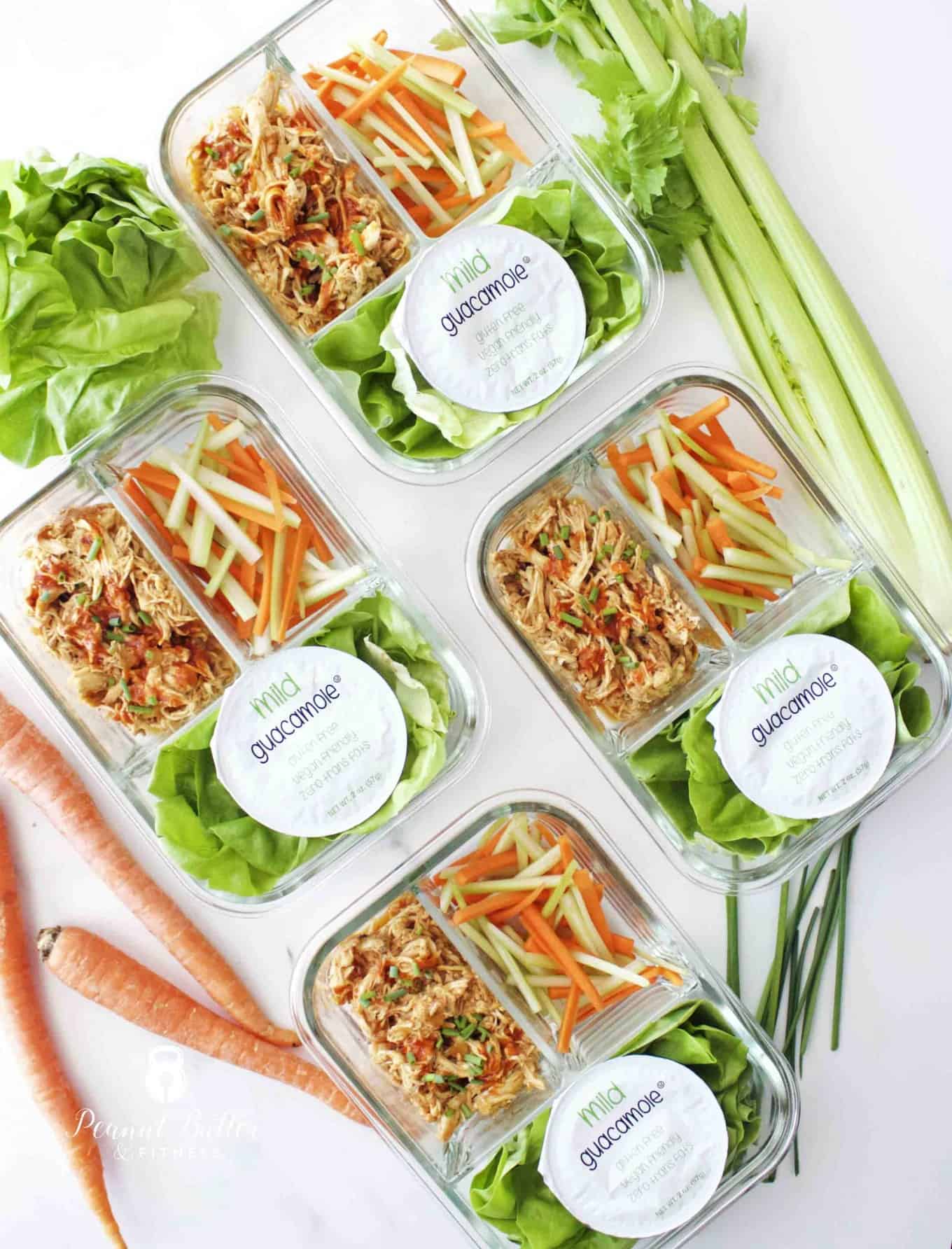 Buffalo Chicken Lettuce Wraps Peanut Butter and Fitness