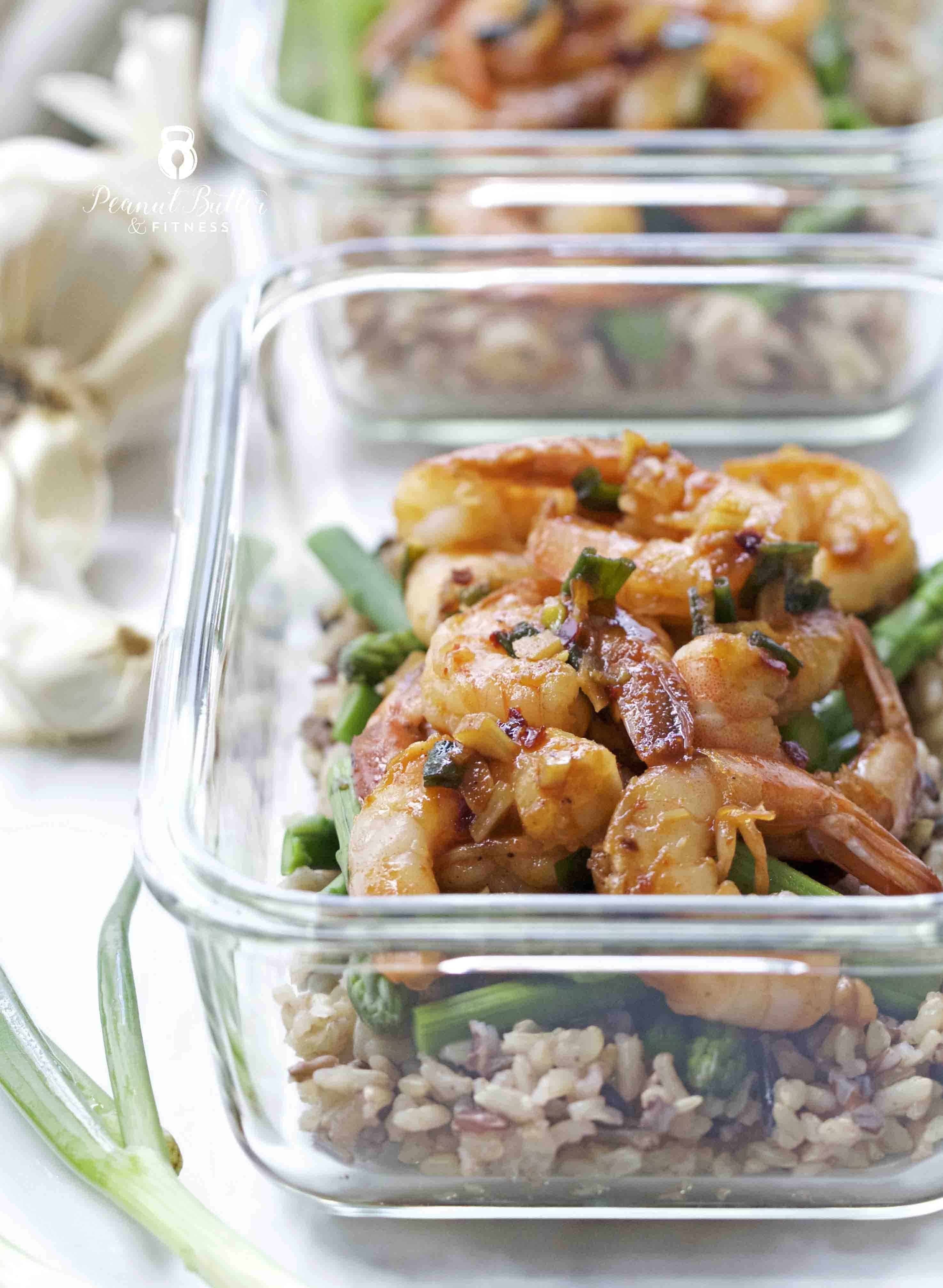 Spicy Garlic Shrimp and Asparagus