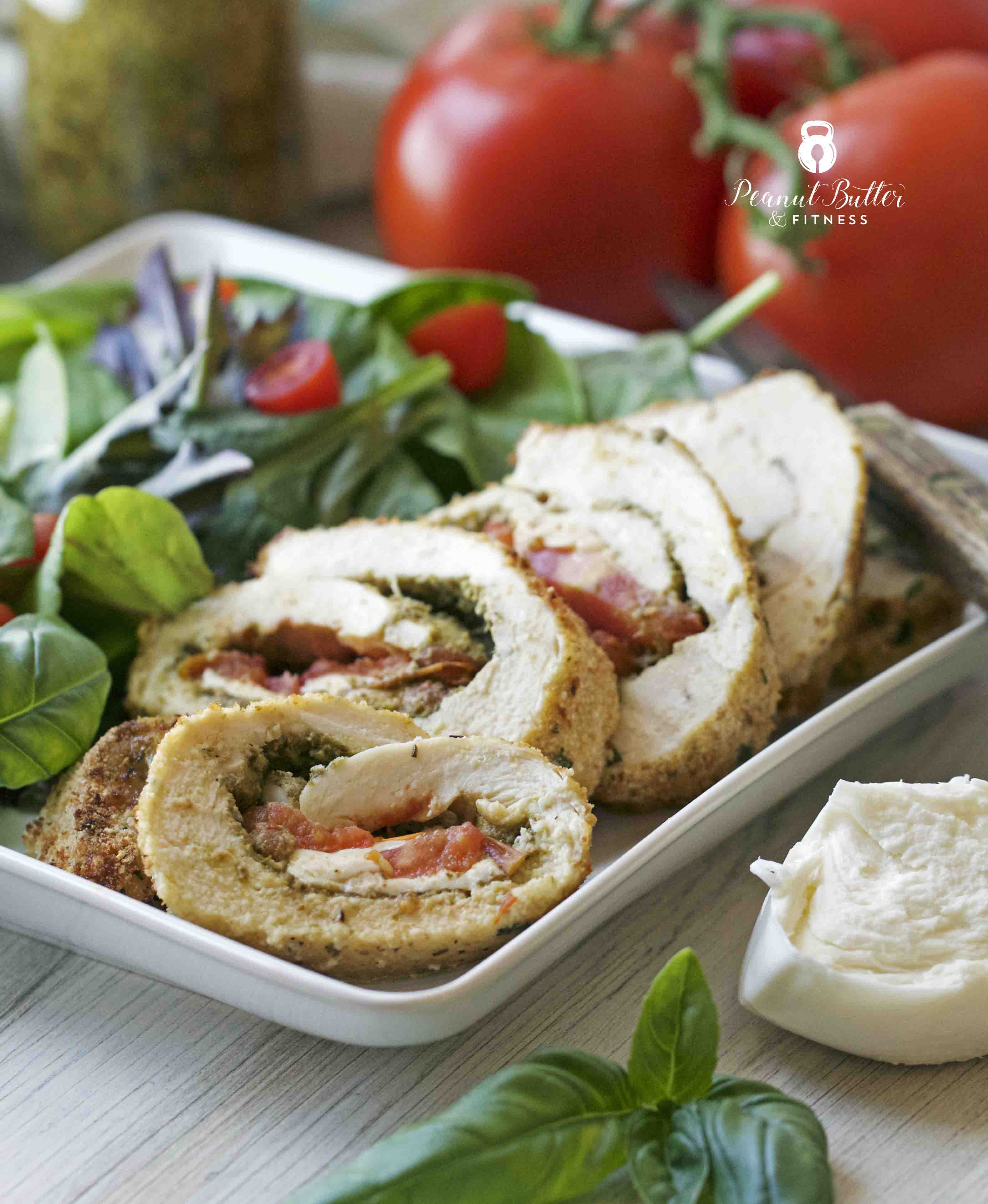 Air Fryer Stuffed Caprese Chicken