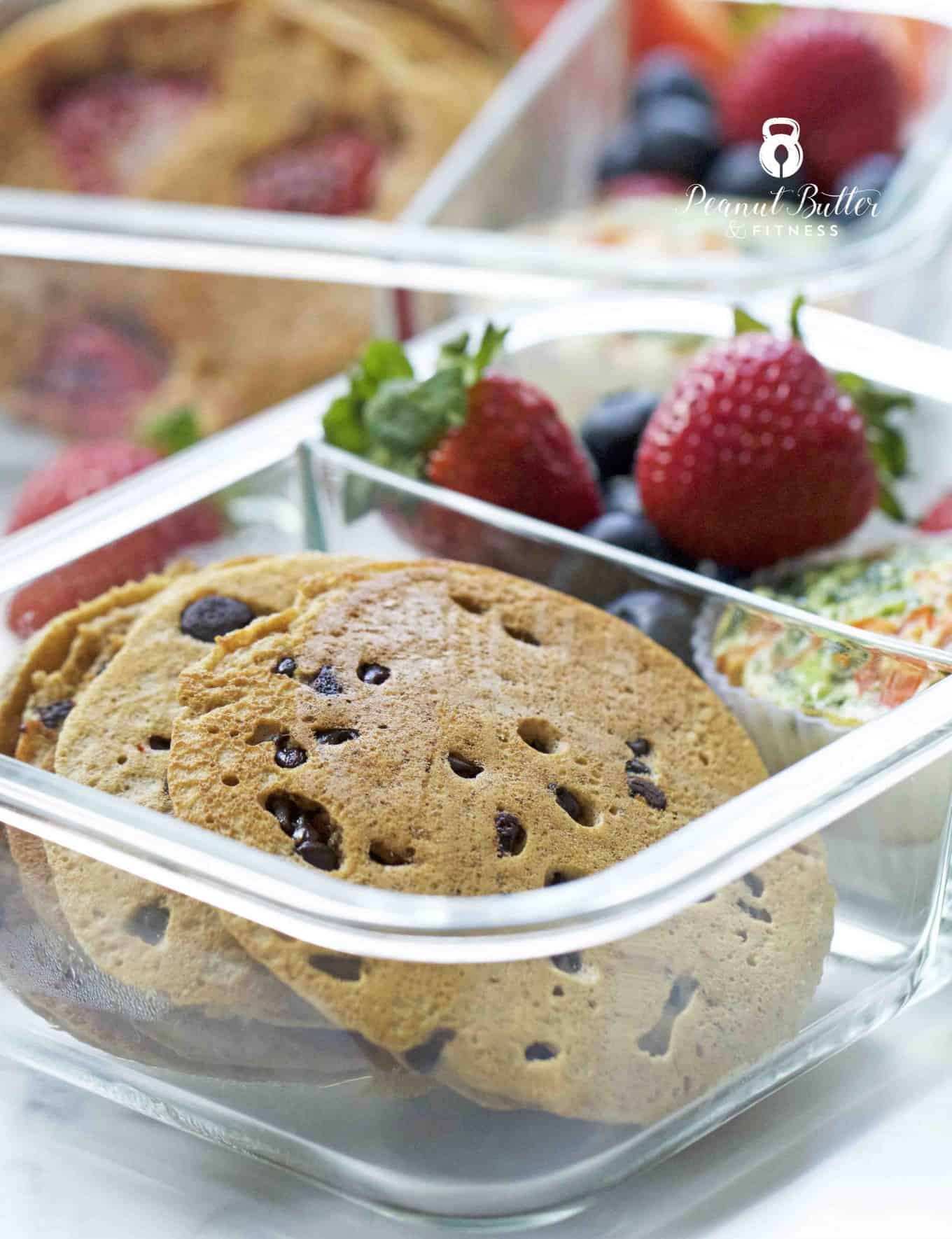 Protein Pancake Meal Prep Peanut Butter and Fitness