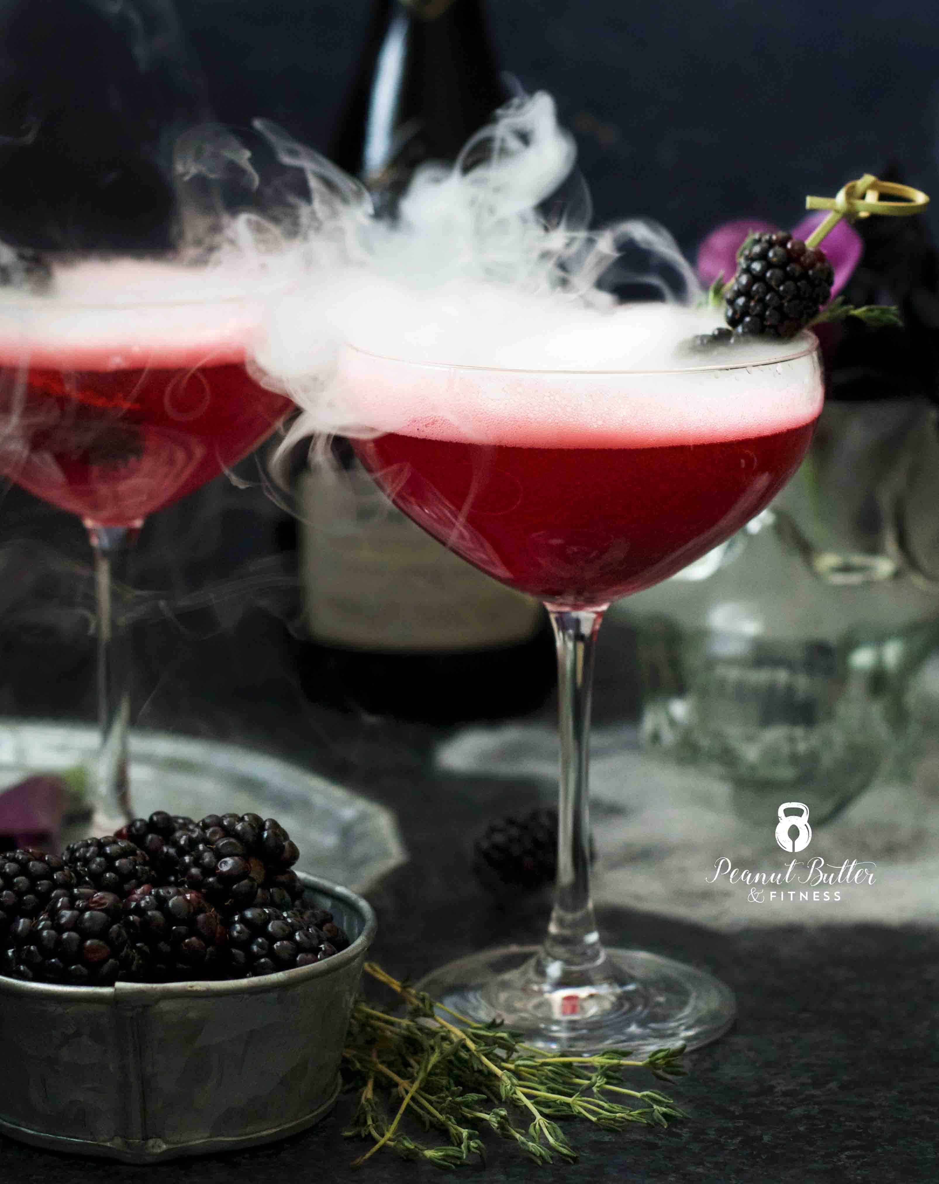 Blackberry Thyme Prosecco Fizz