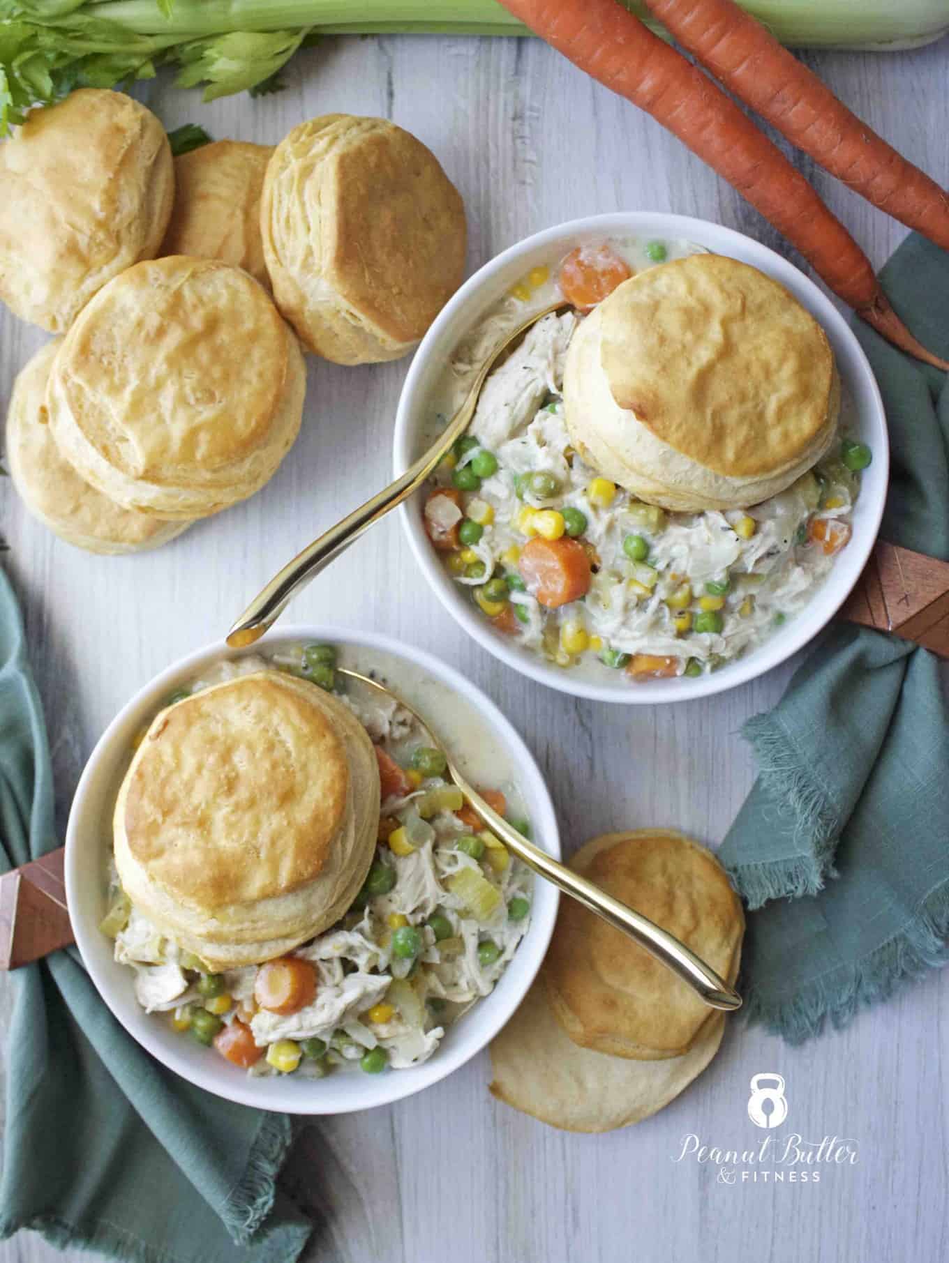 Slow Cooker Chicken Pot Pie Peanut Butter and Fitness