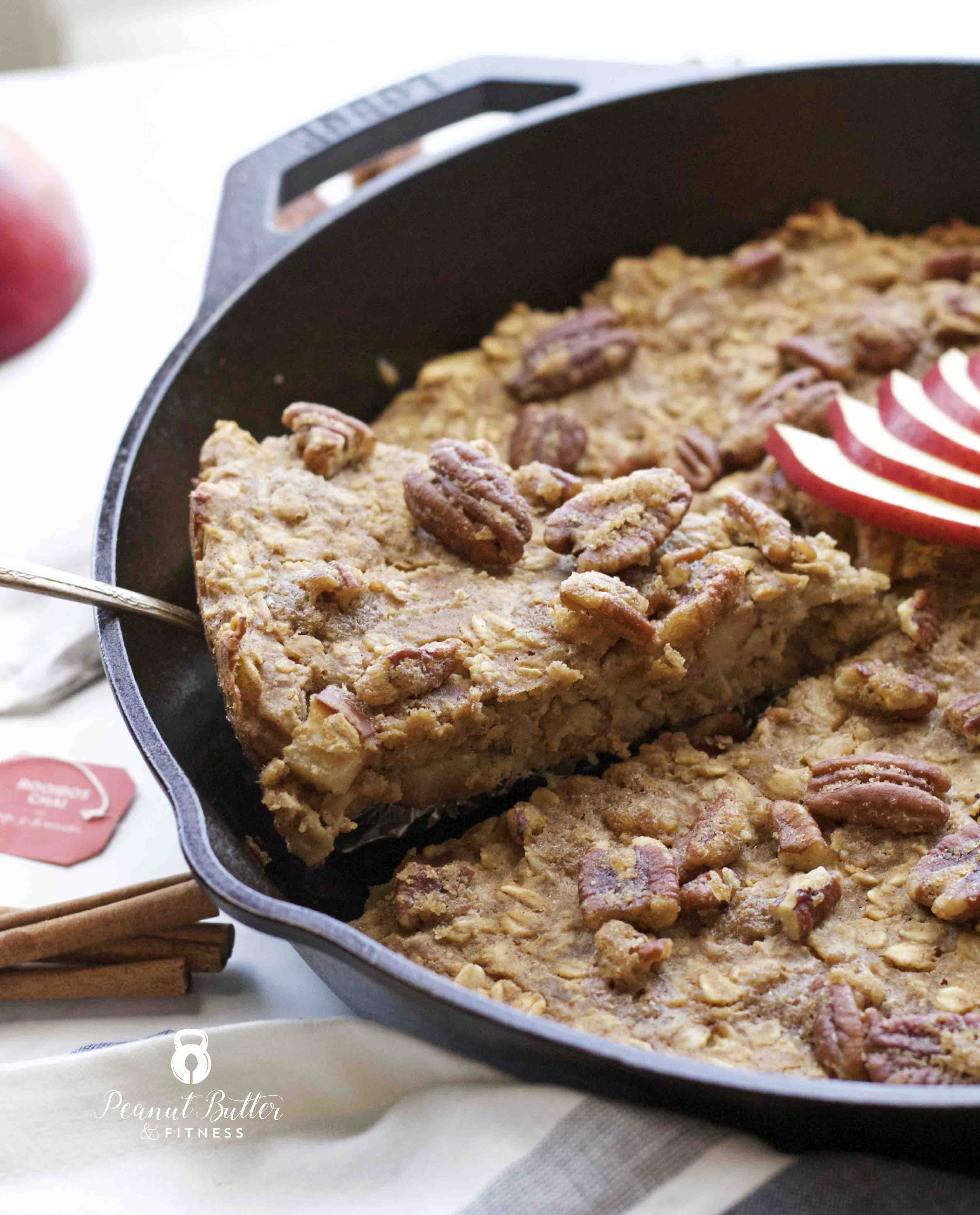 Chai + Pear Protein Oatmeal Bake