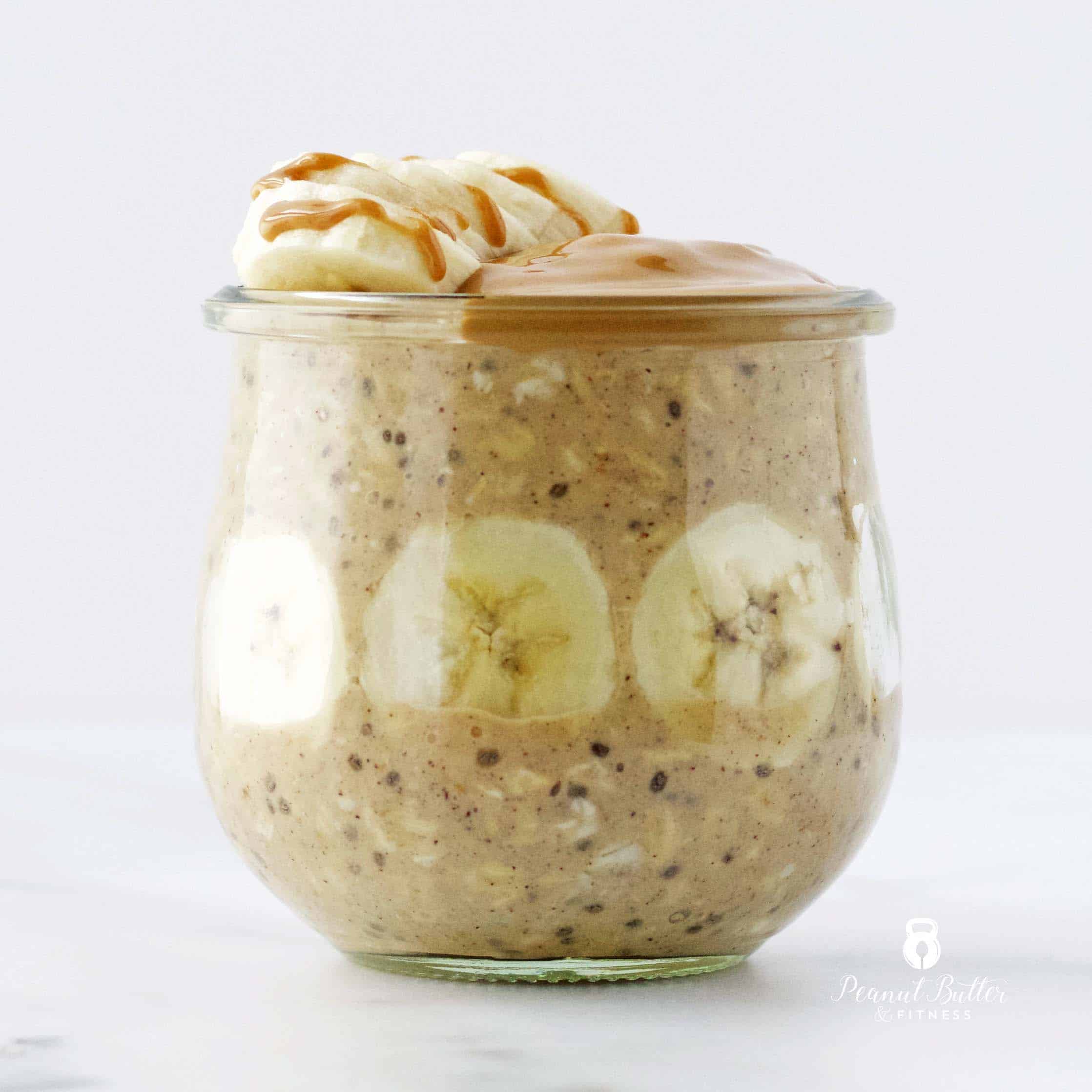 Peanut Butter Cup Protein Overnight Oats - Peanut Butter and Fitness