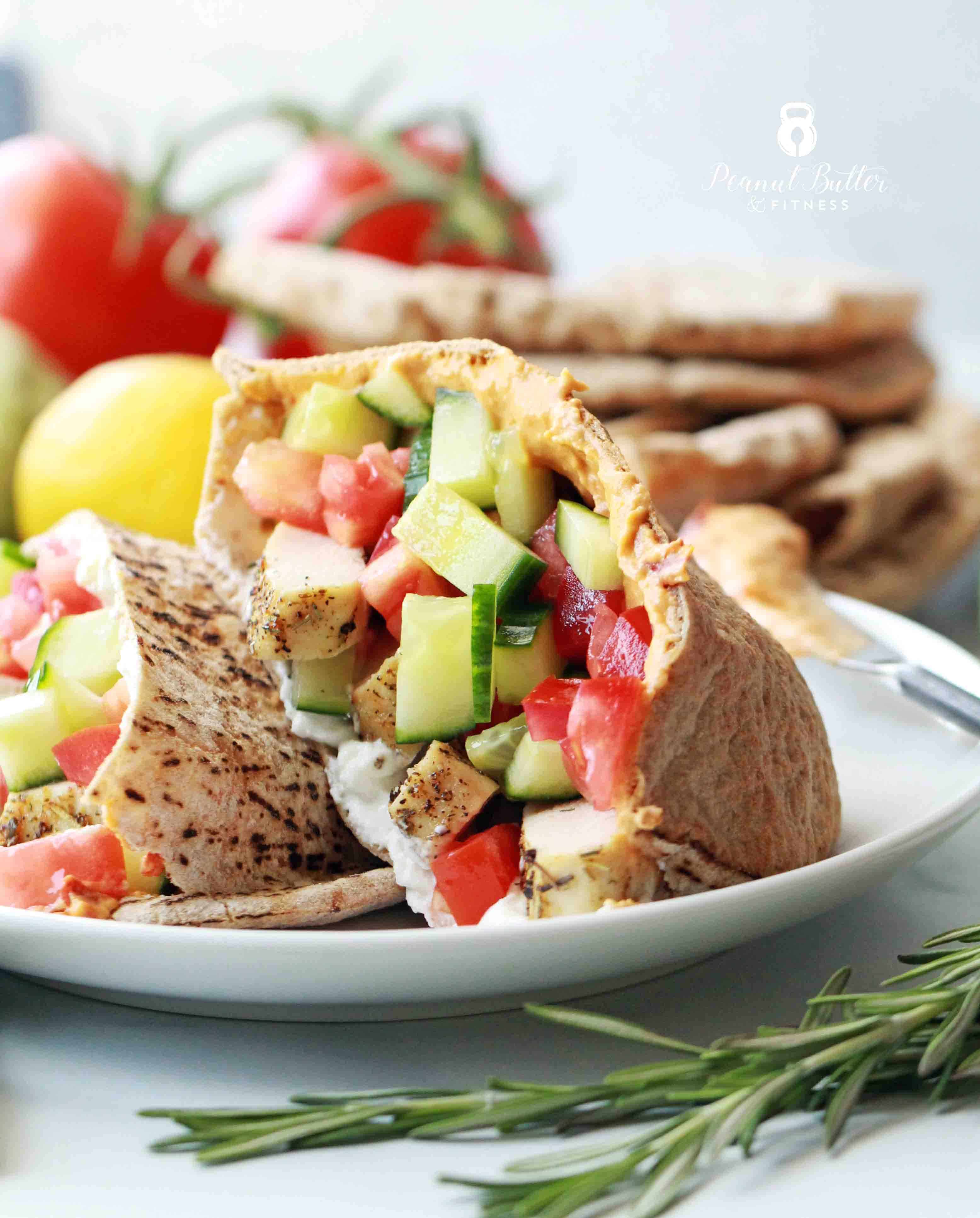 Mediterranean Chicken Pitas