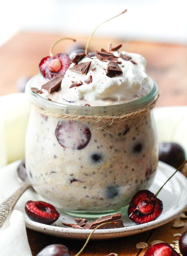 Chocolate Cherry Overnight Oats - Nutrition Awareness